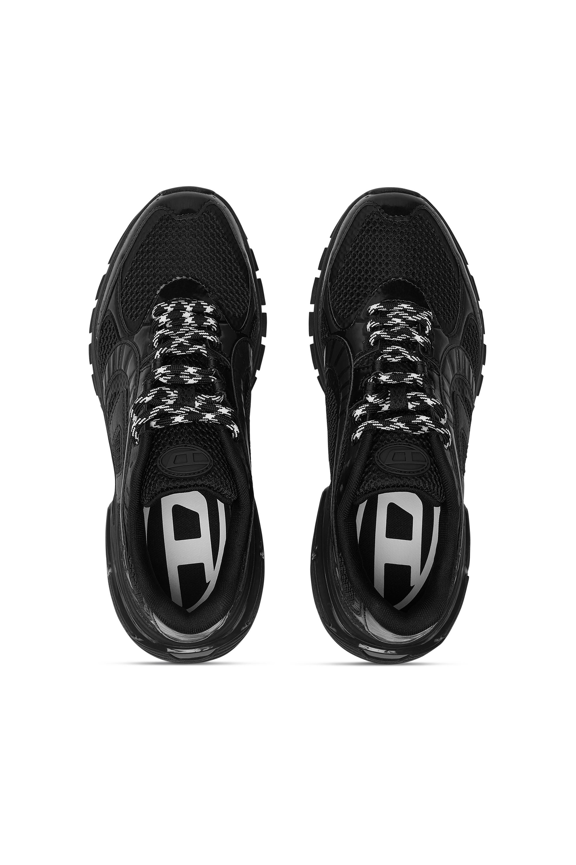S-PRO-V-DENSE LOW, Black Diesel - S-PRO-V-DENSE LOW, Man's S-Pro-V-Dense-Mesh sneakers with Oval D logo in Black - 4