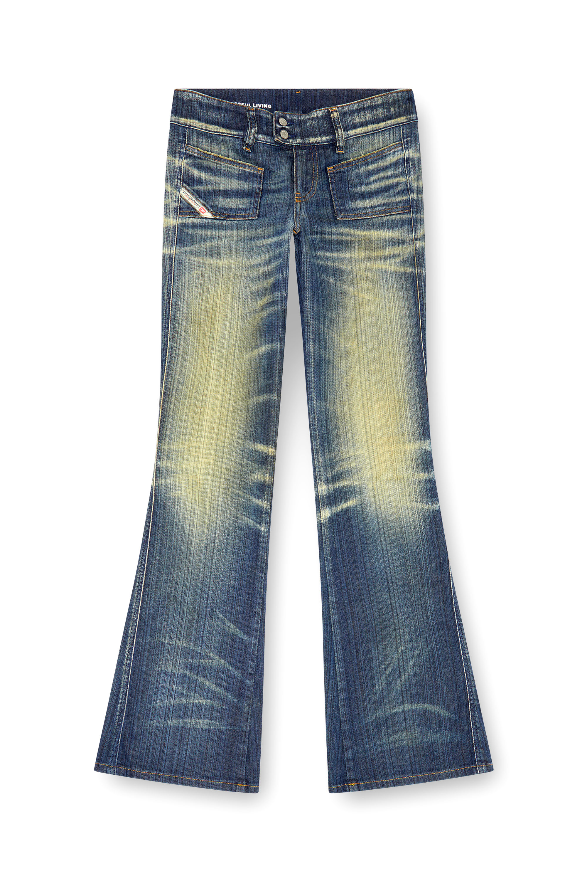 Diesel - Woman Bootcut and Flare Jeans D-Hush 09J46, Dark Blue - Image 5