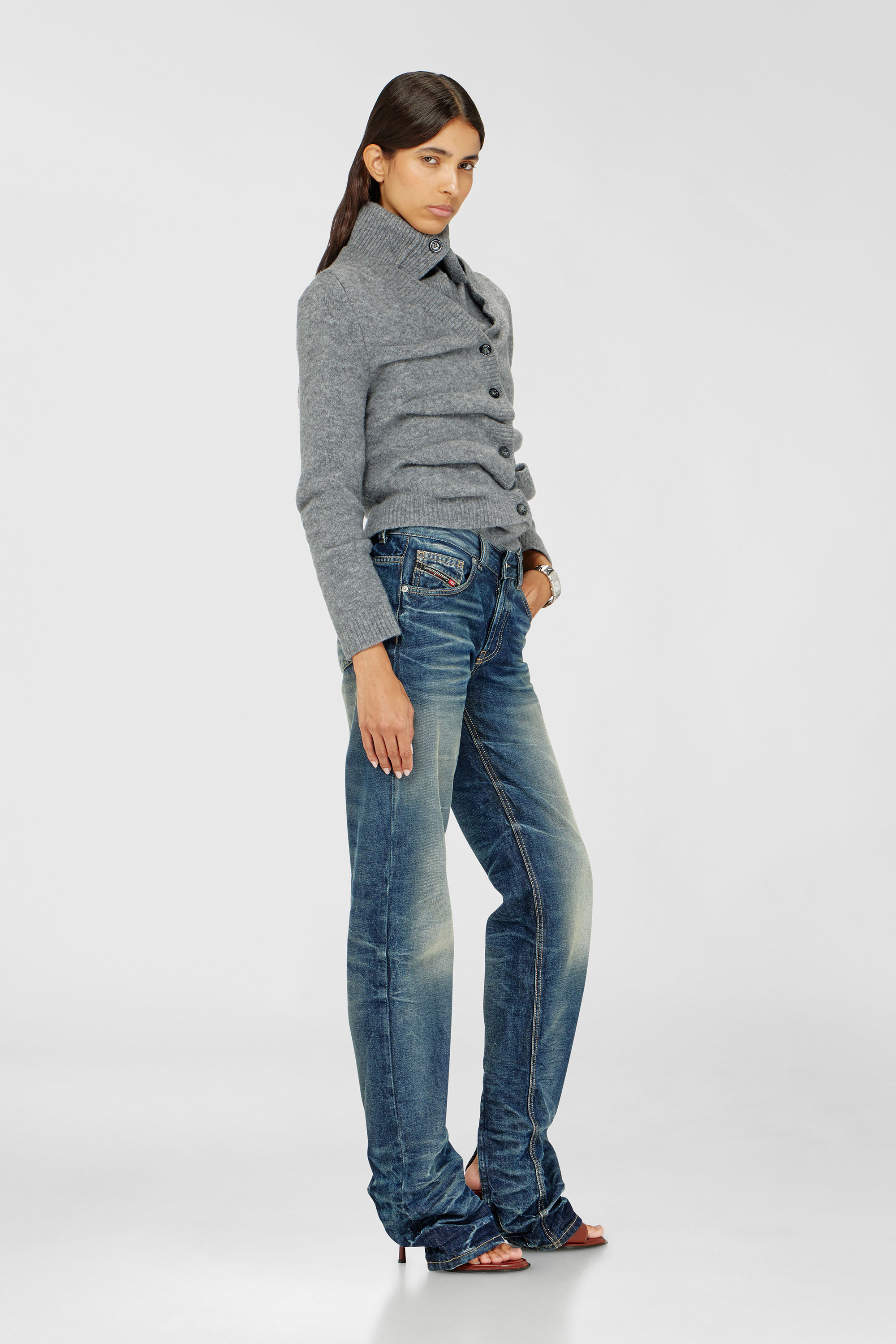 Diesel - Woman's Regular Jeans D-Heel 0DBFC, Medium blue - 2