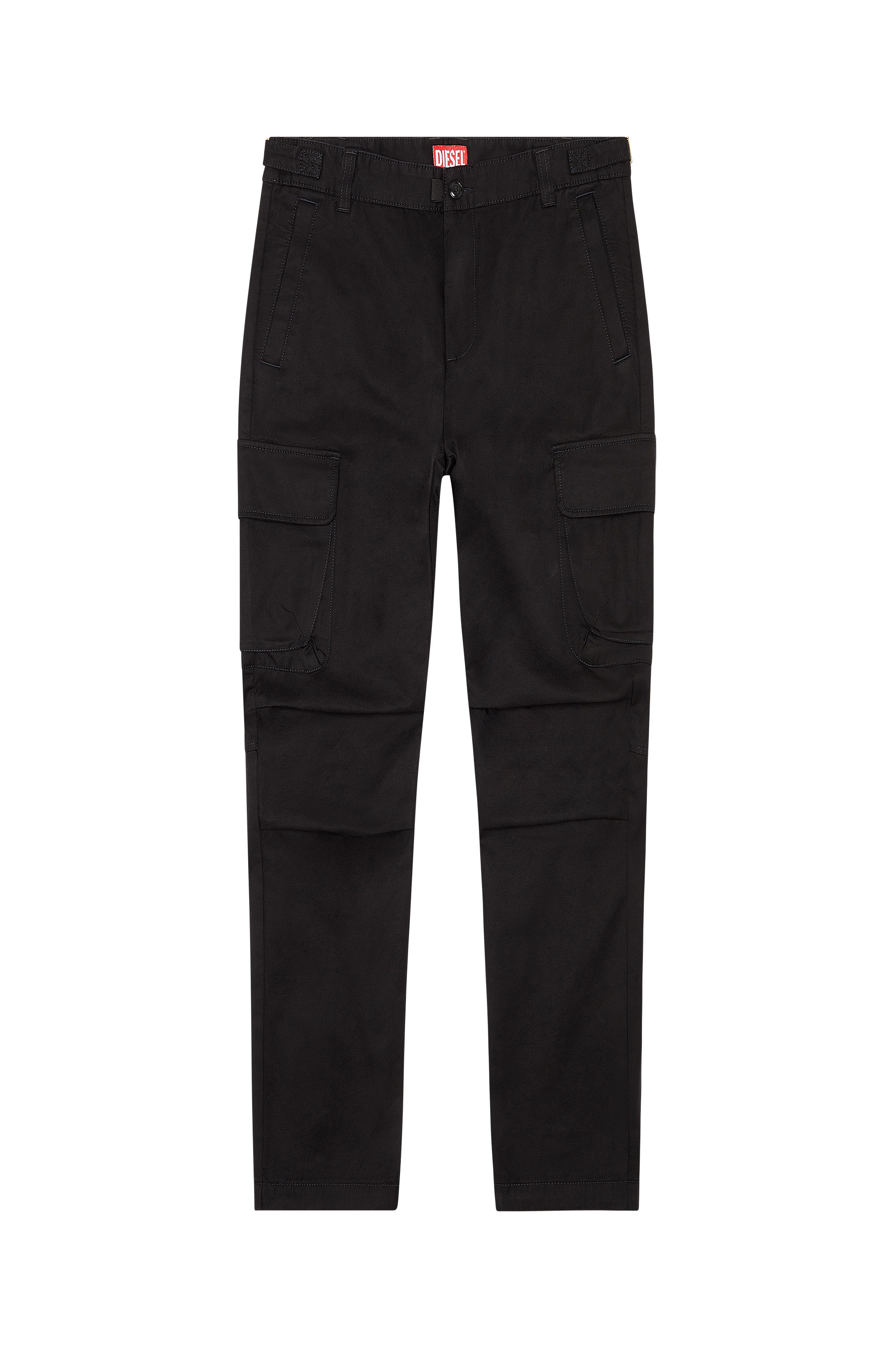 Diesel - P-ARGYM, Man Twill cargo pants in organic cotton in Black - Image 3
