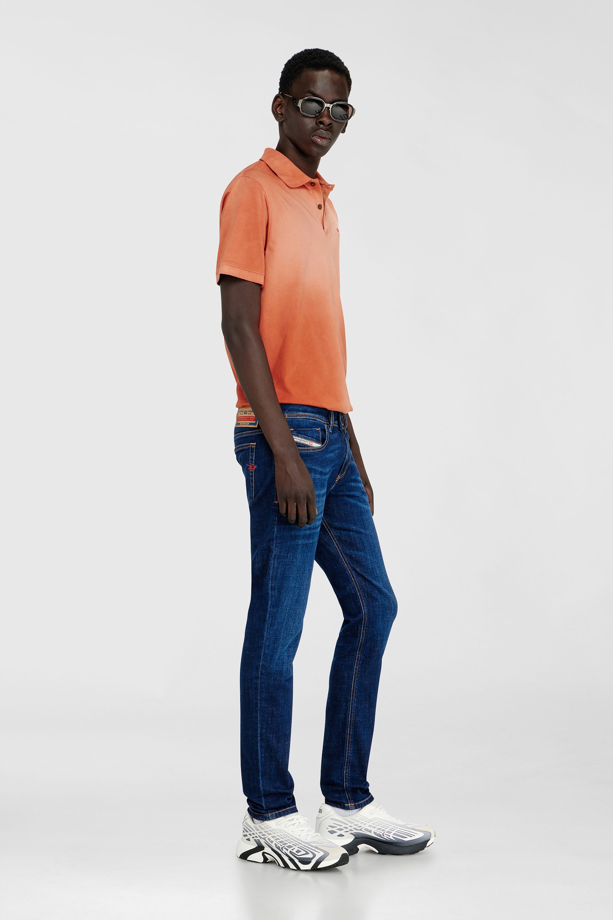 Diesel - Man's Skinny Jeans 1979 Sleenker 09J17, Dark Blue - 2