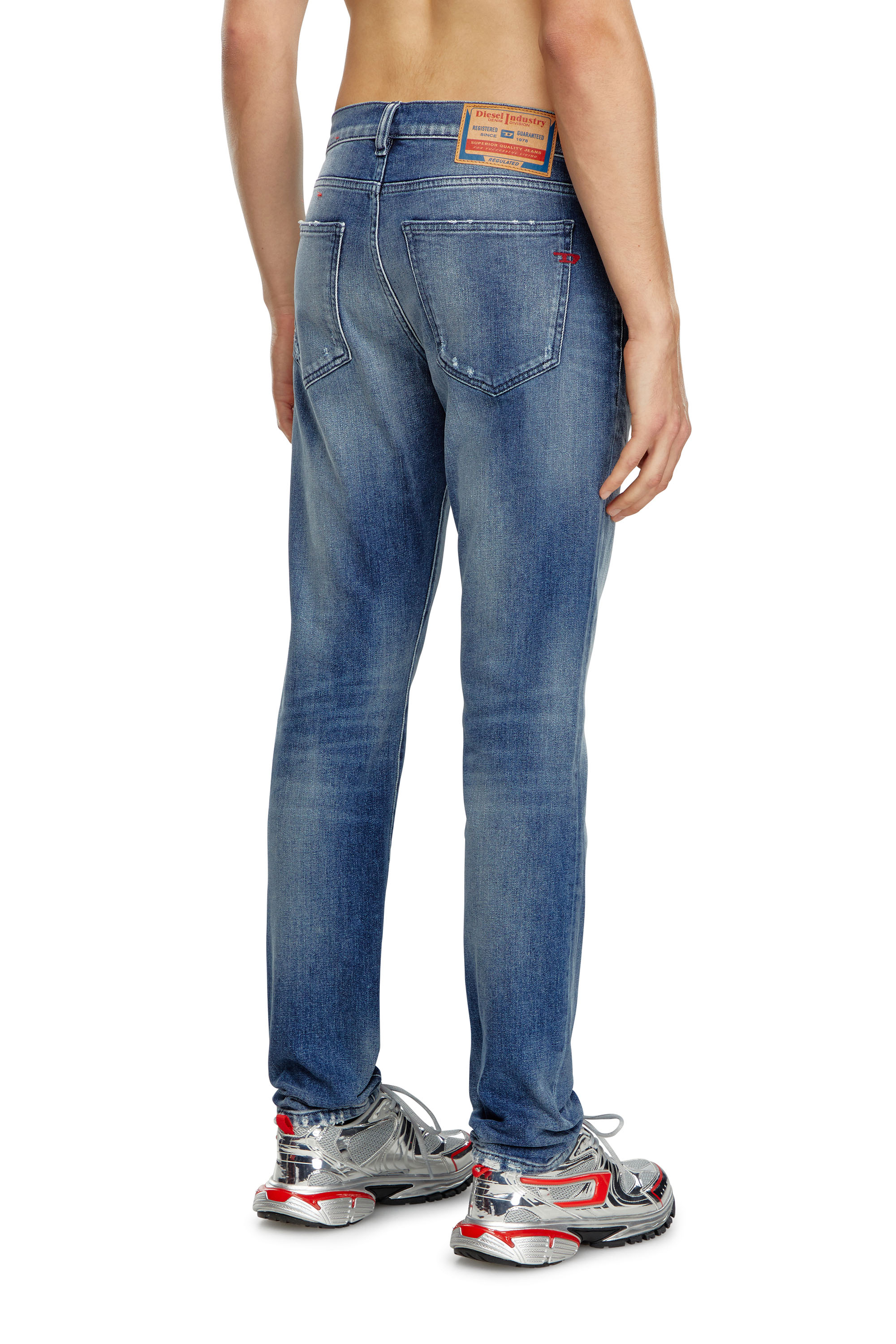 Diesel - Man Slim Jeans 2019 D-Strukt 09J61, Medium blue - Image 3