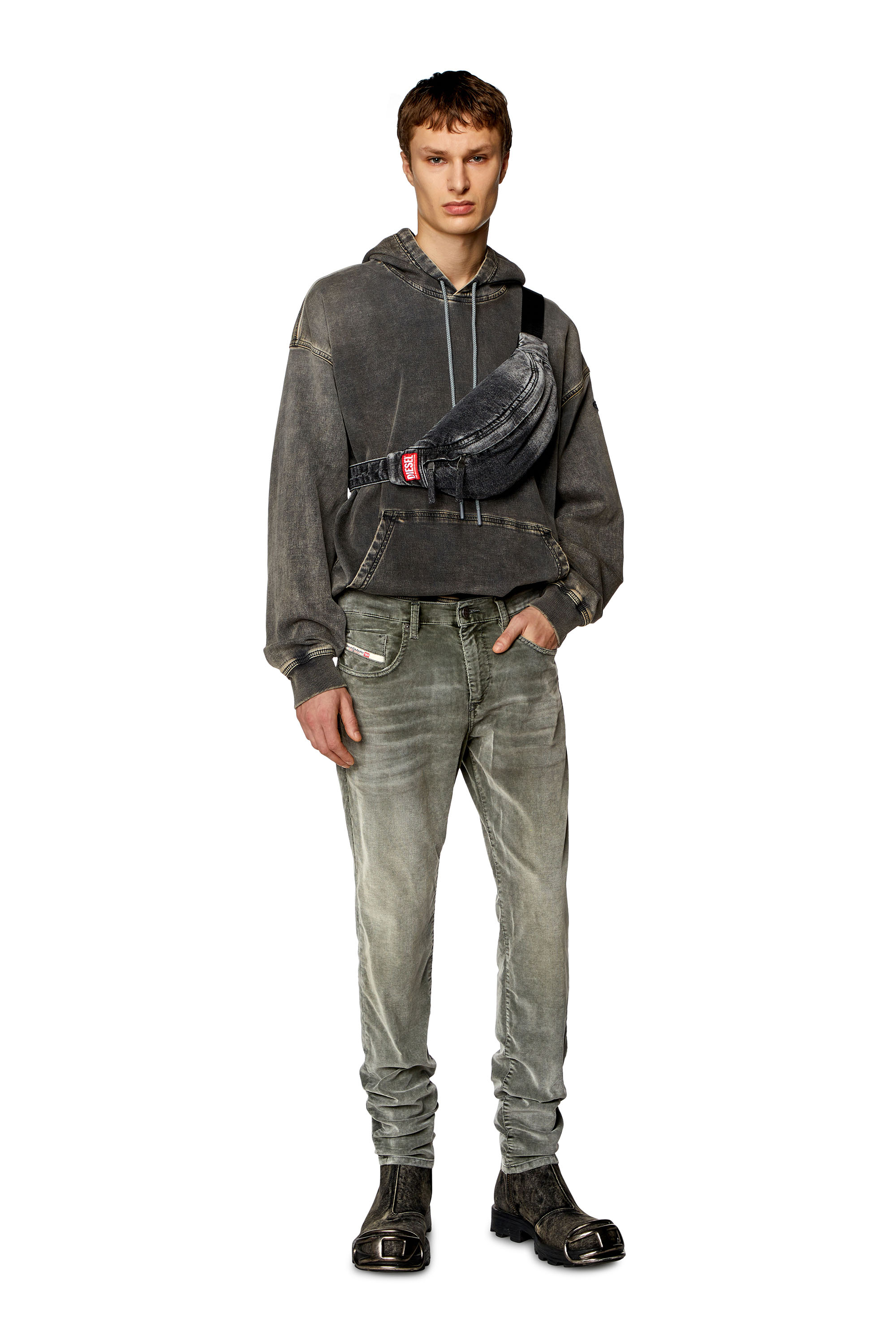 Diesel - Slim Jeans 2019 D-Strukt 068JF, Green - Image 1