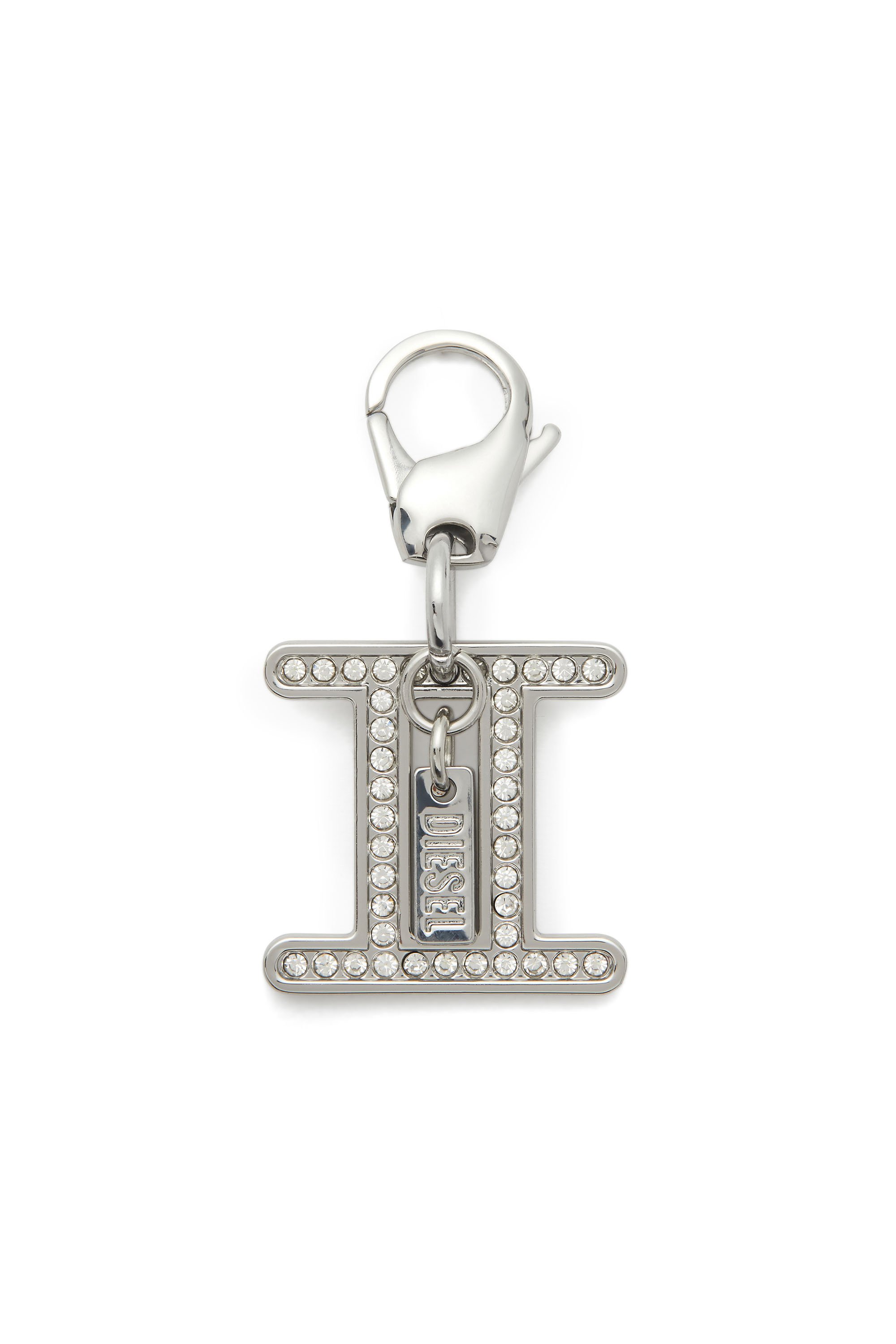 Diesel - CHARM GEMINI, Unisex's Gemini metal charm with rhinestone details in Silver - 1