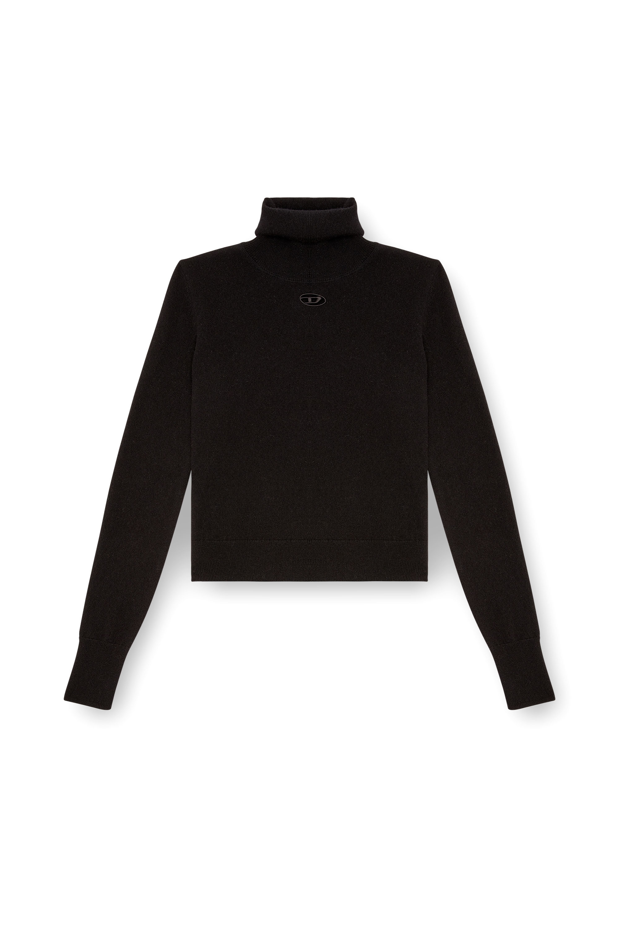 Diesel - M-AREESAX-TN, Woman Turtleneck jumper in wool and cashmere in Black - Image 5