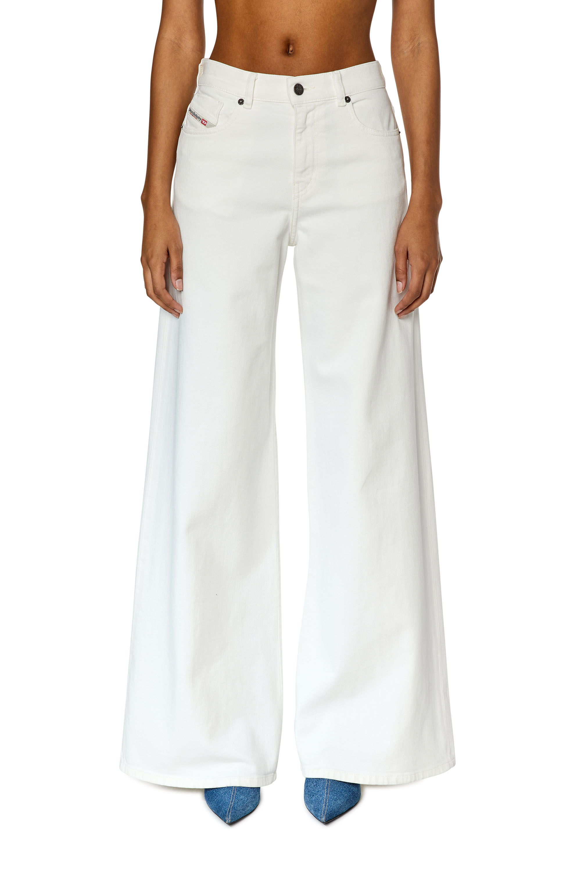 Diesel - Bootcut and Flare Jeans 1978 D-Akemi 09D63, White - Image 1