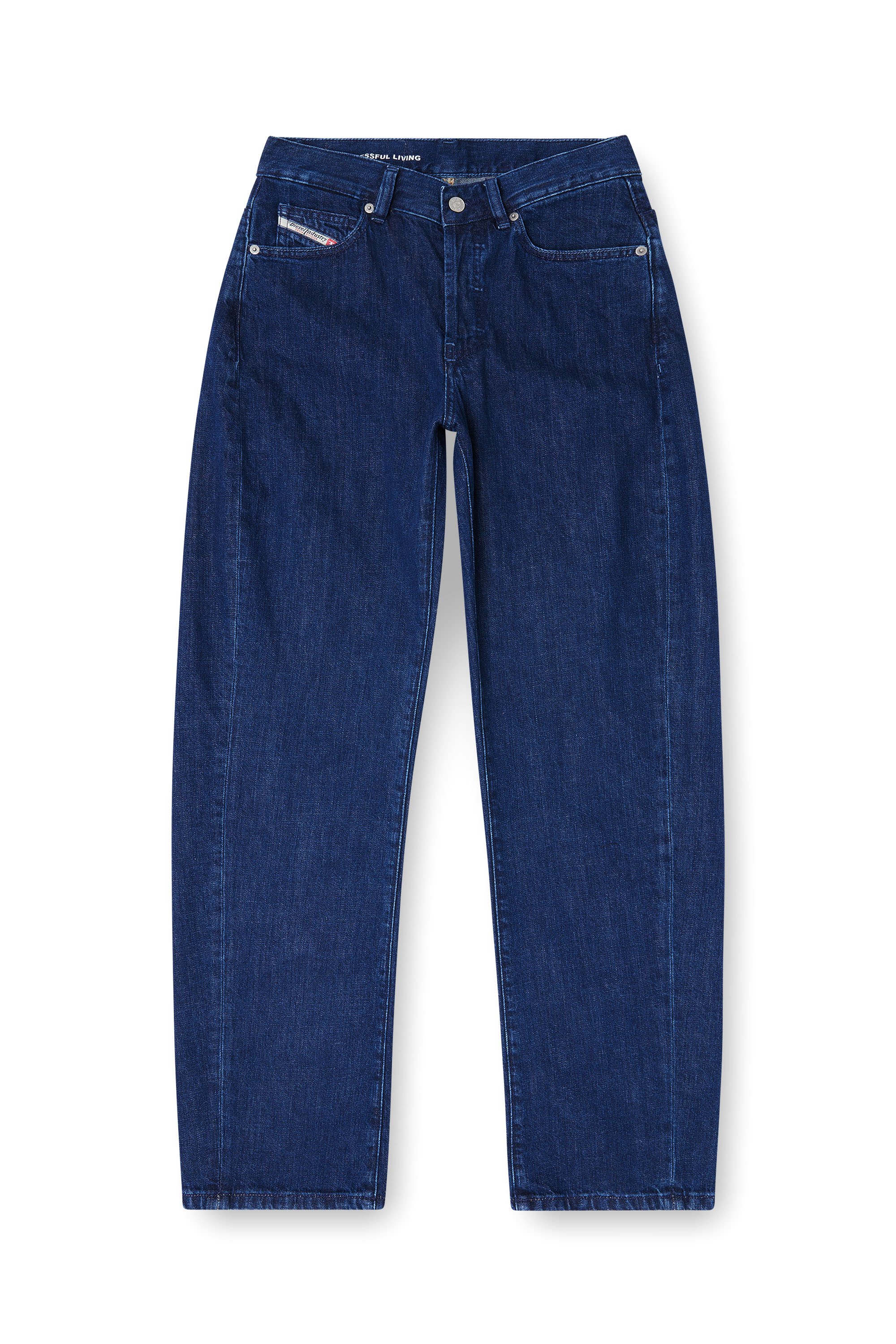 Diesel - Woman's Relaxed Jeans 1974 D-Ellz 0DBDX, Dark Blue - 4