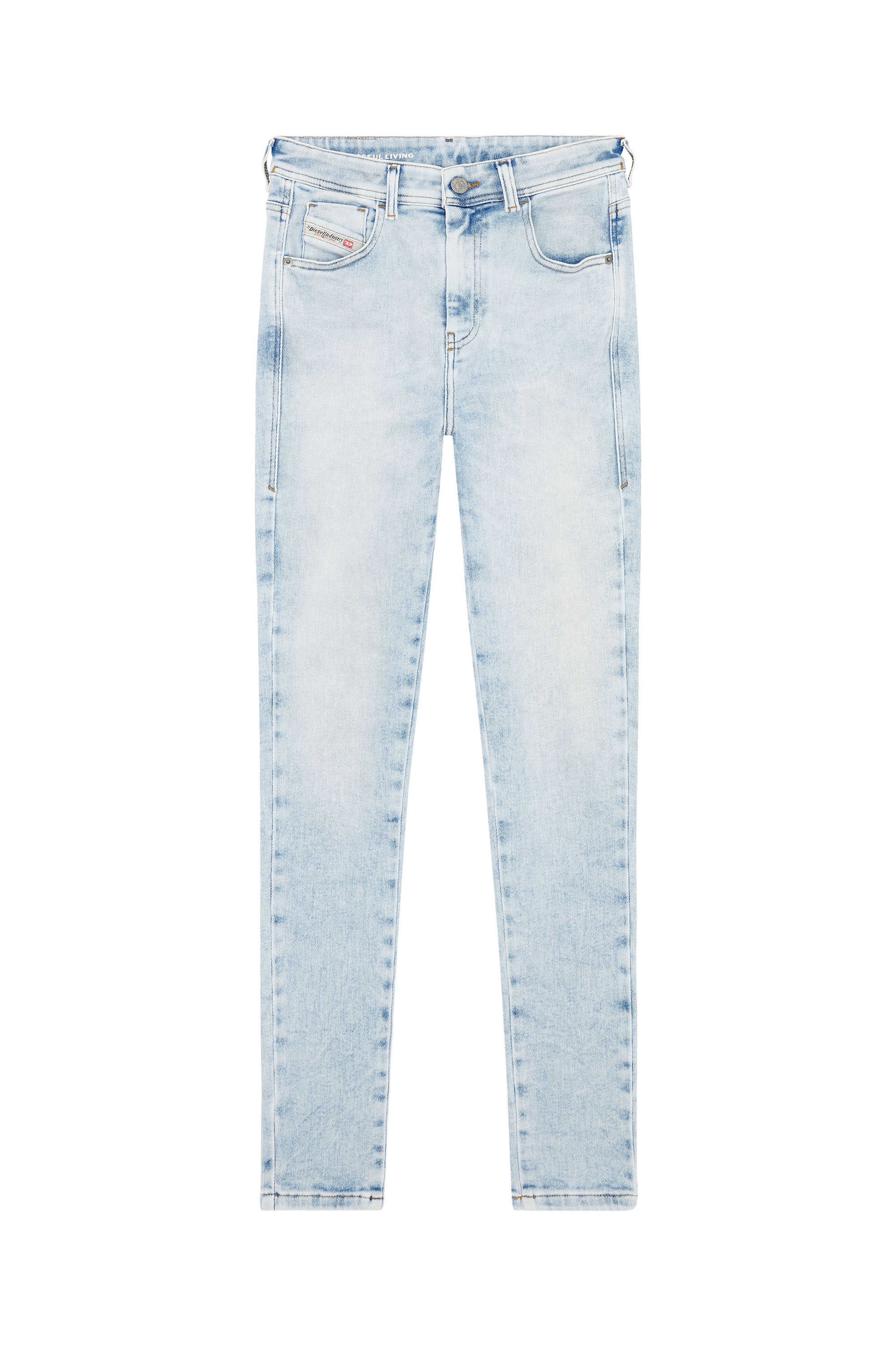 Diesel - Super skinny Jeans 1984 Slandy-High 09G17, Light Blue - Image 5