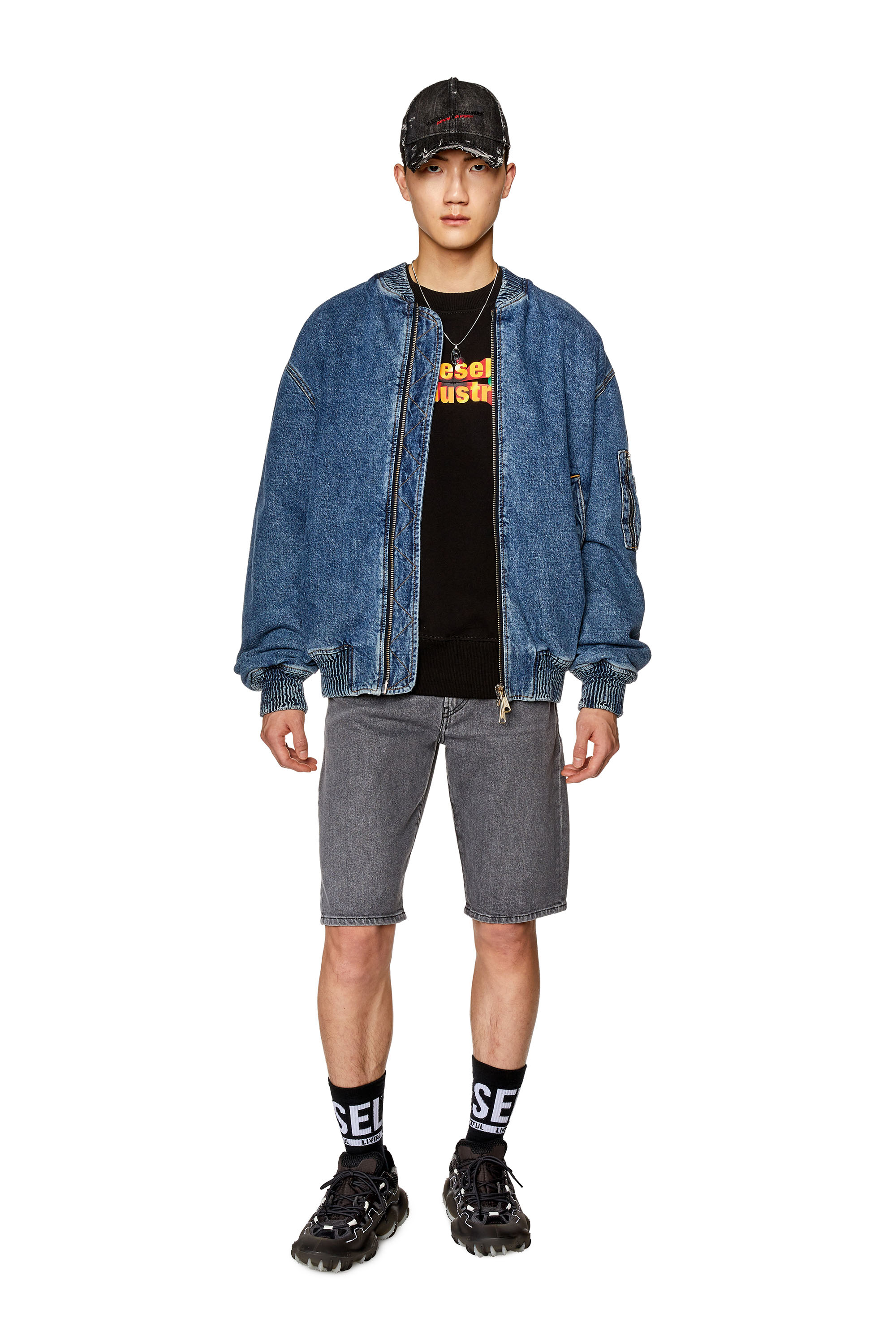Diesel - SLIM-SHORT, Black/Dark grey - Image 2