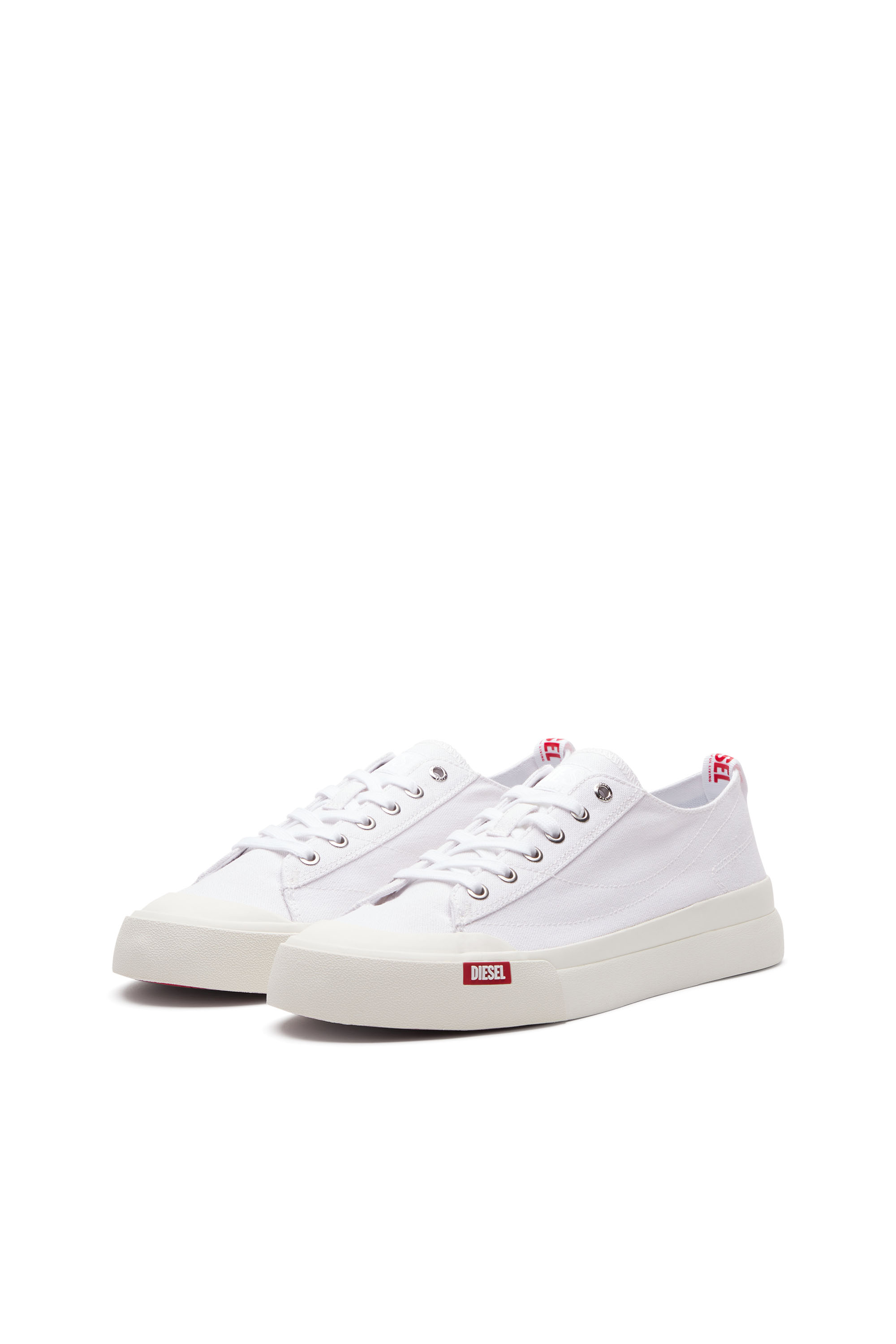 Diesel - S-ATHOS LOW W, Woman's S-Athos Low-Canvas sneakers in White - 8