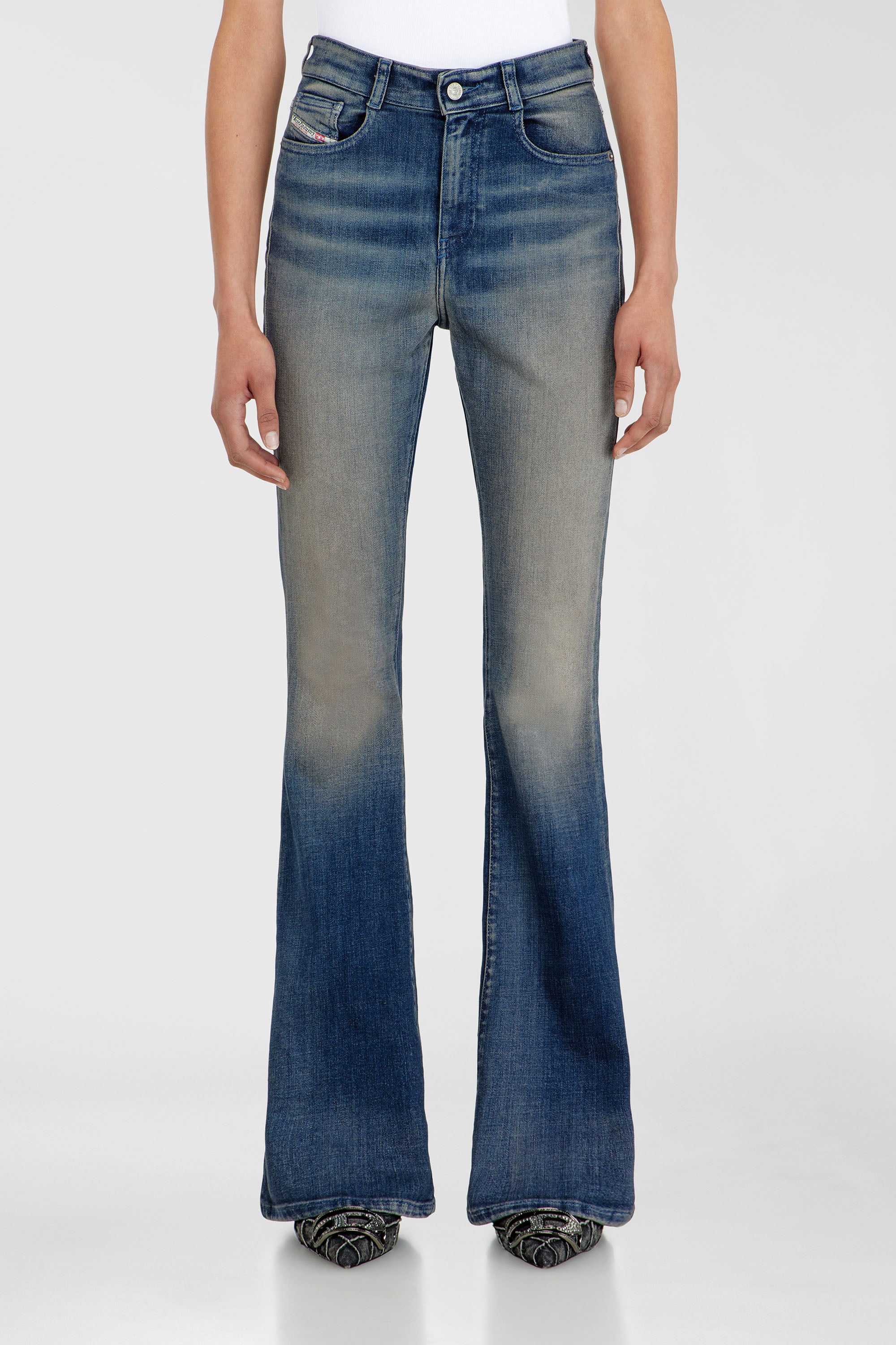 Diesel - Woman's Bootcut Jeans 1973 D-Partt 09P67, Dark Blue - 2