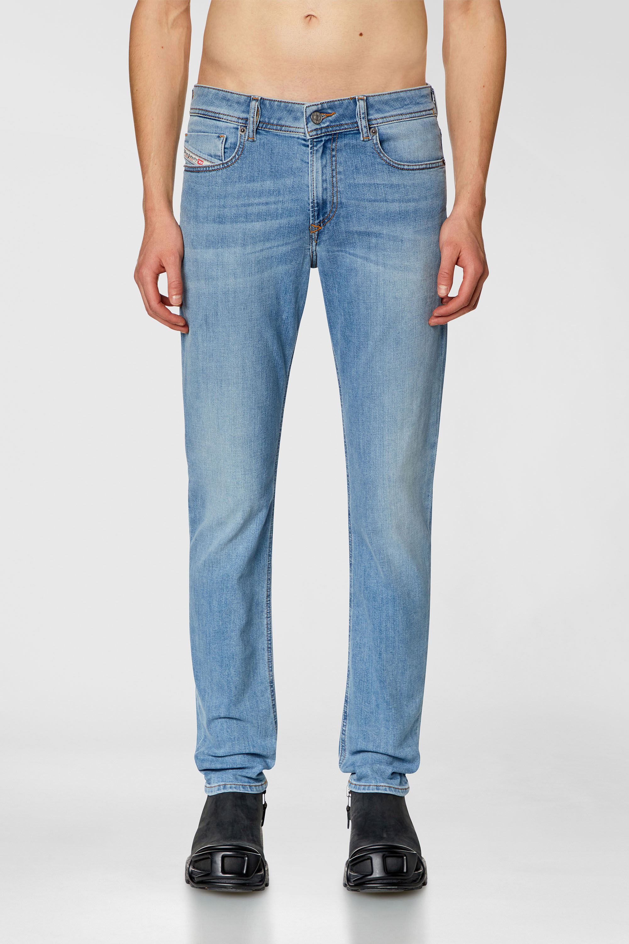 Diesel - Man's Skinny Jeans 1979 Sleenker 09H62, Light Blue - 1