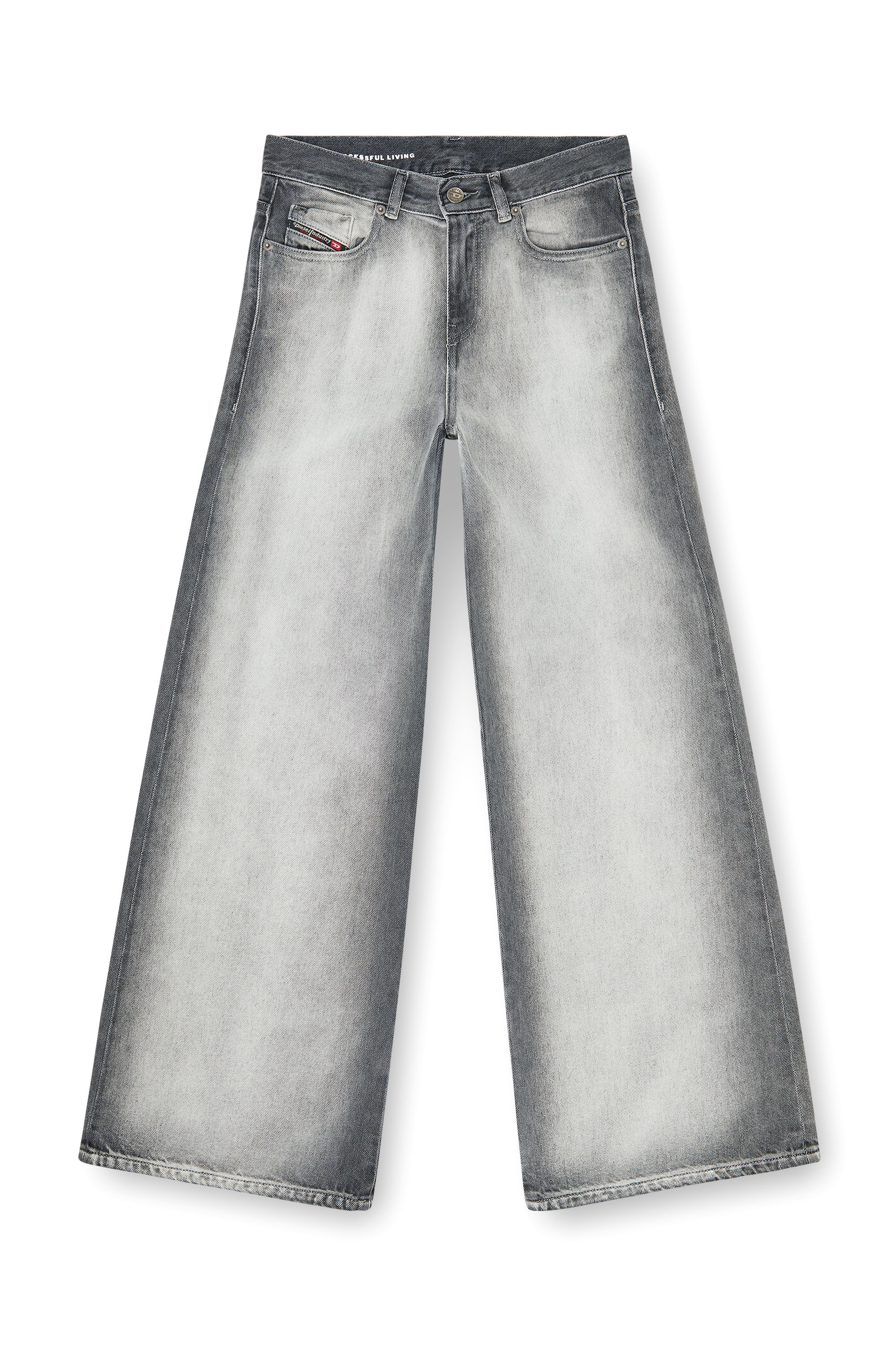 Diesel - Woman's Flare Jeans 1978 D-Akemi 09P28, Light Grey - 3