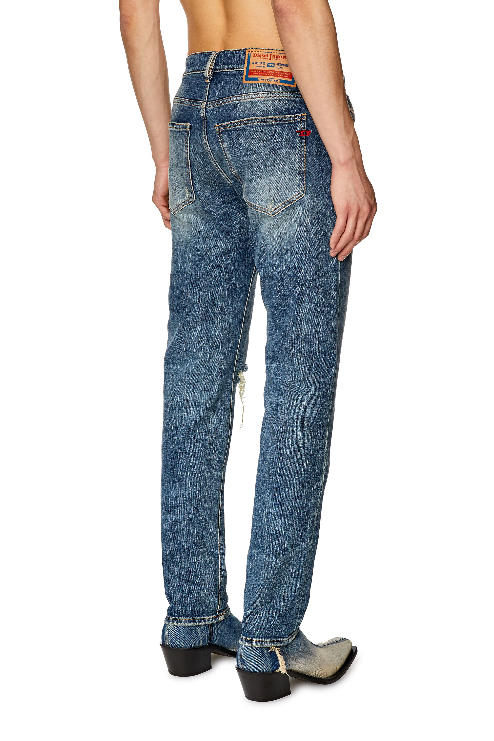 Diesel - Slim Jeans 2019 D-Strukt 007M5, Dark Blue - Image 2