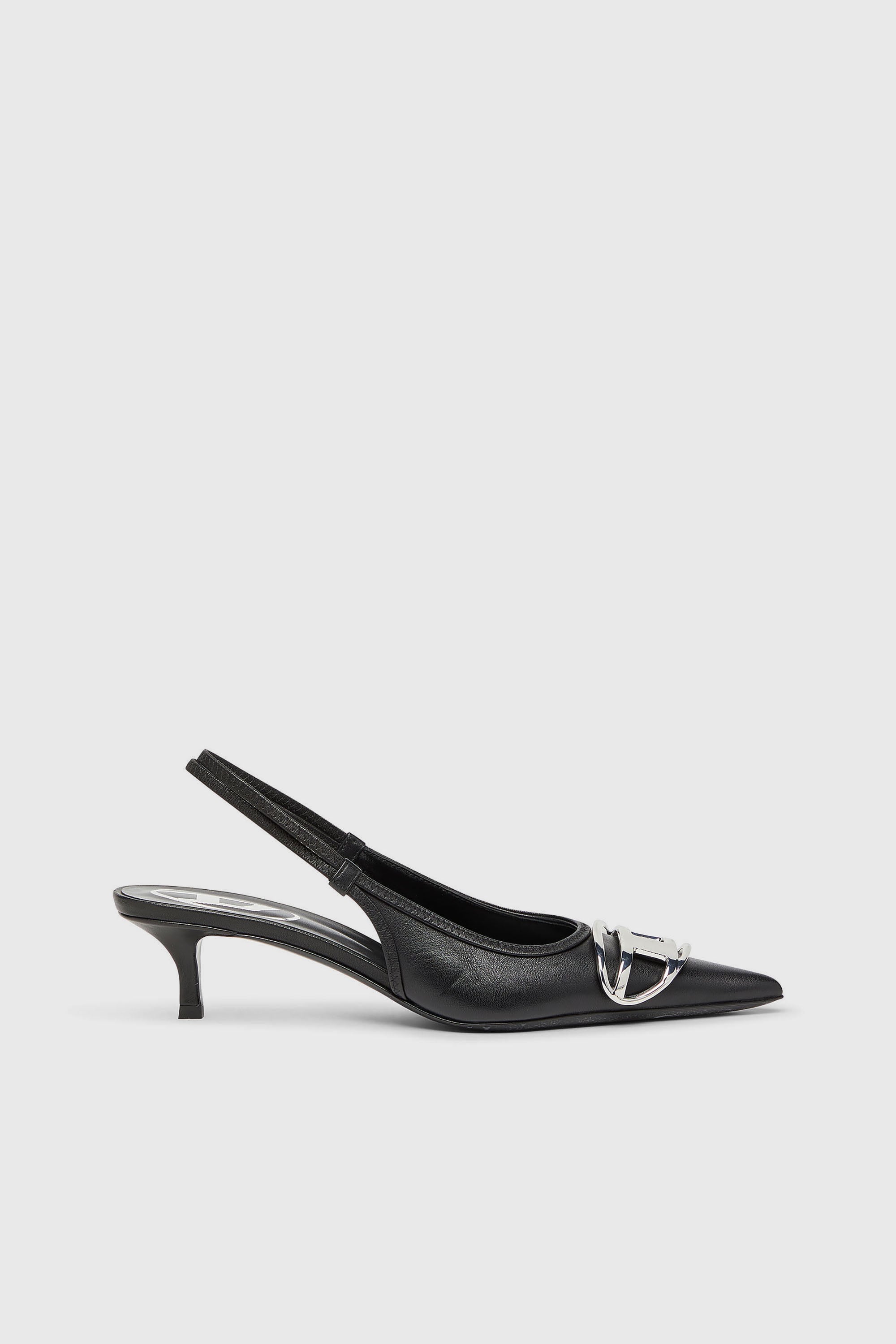 Diesel - D-VENUS SB 40, Woman's D-Venus-Slingback pumps in nappa leather in Black - 1
