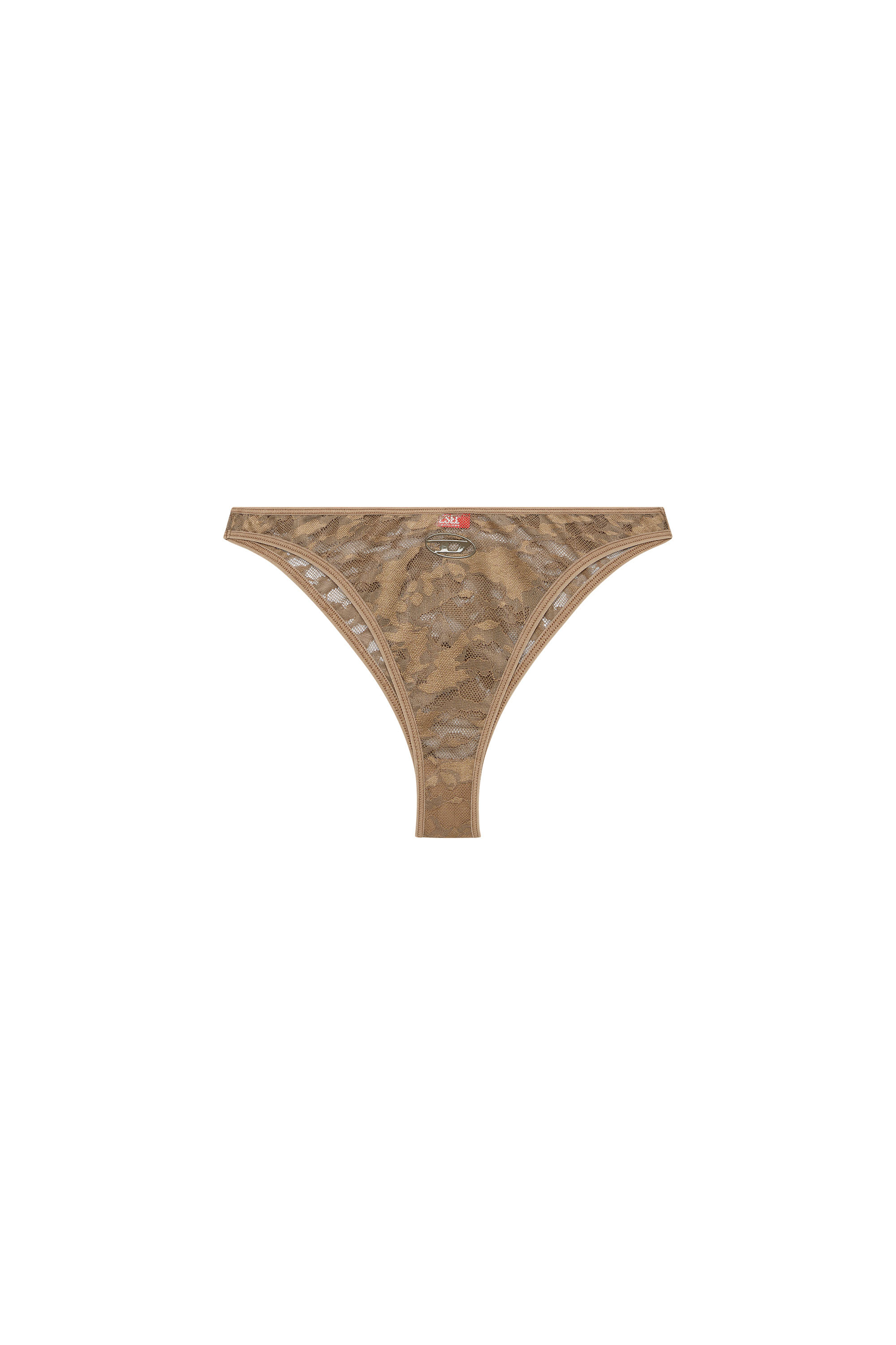 Diesel - PUNCHY-UTLT, Woman's Briefs in camo lace in Brown - 2
