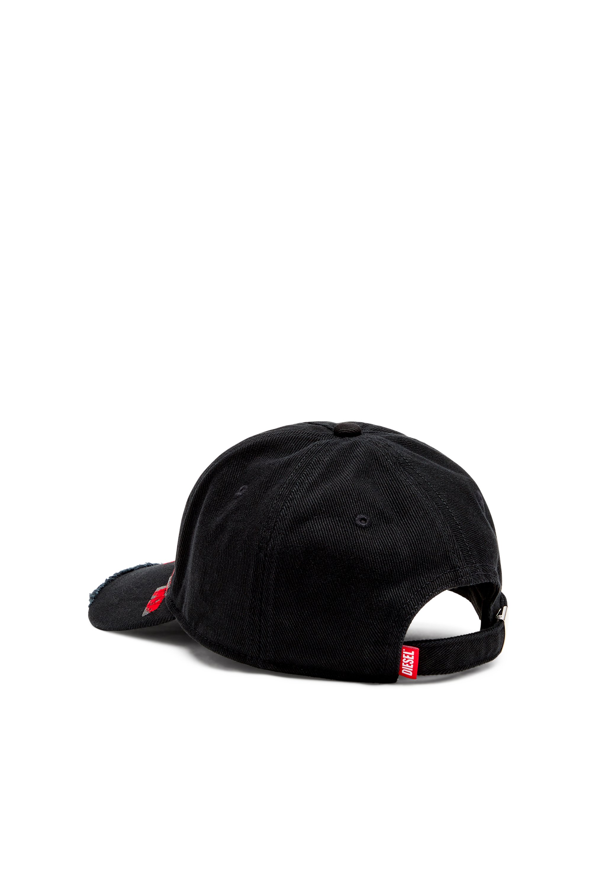 Diesel - C-HASE, Man's Denim baseball cap with Diesel Core logo in Black/Red - 2