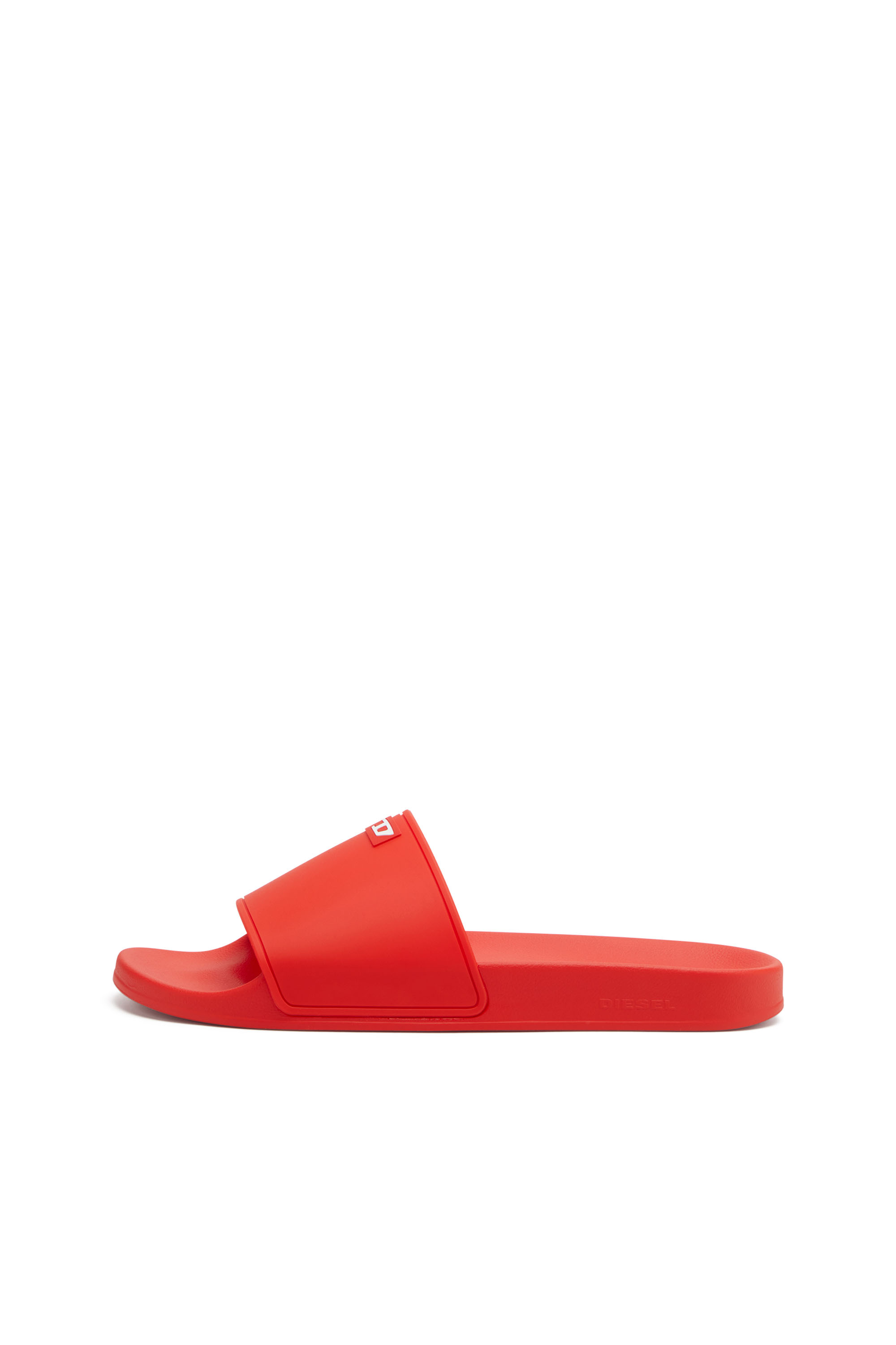 SA-SWIM, Red Diesel - SA-SWIM, Man's Sa-Swim-Rubber pool slides with D logo in Red - 7