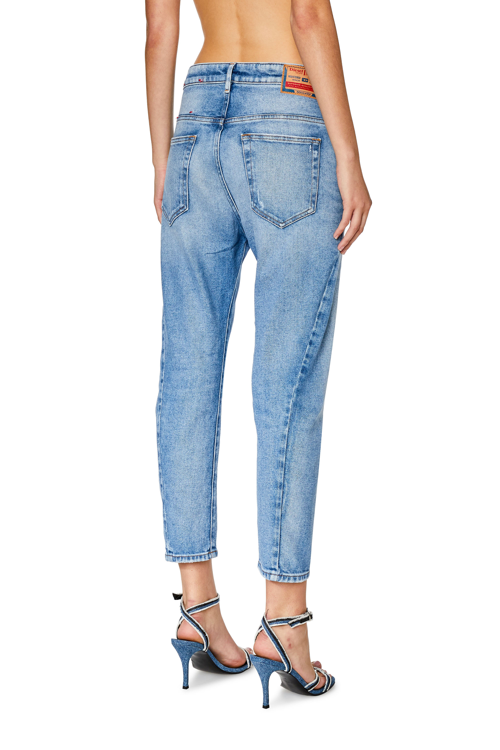 Diesel - Boyfriend Jeans Fayza 09G24, Light Blue - Image 2