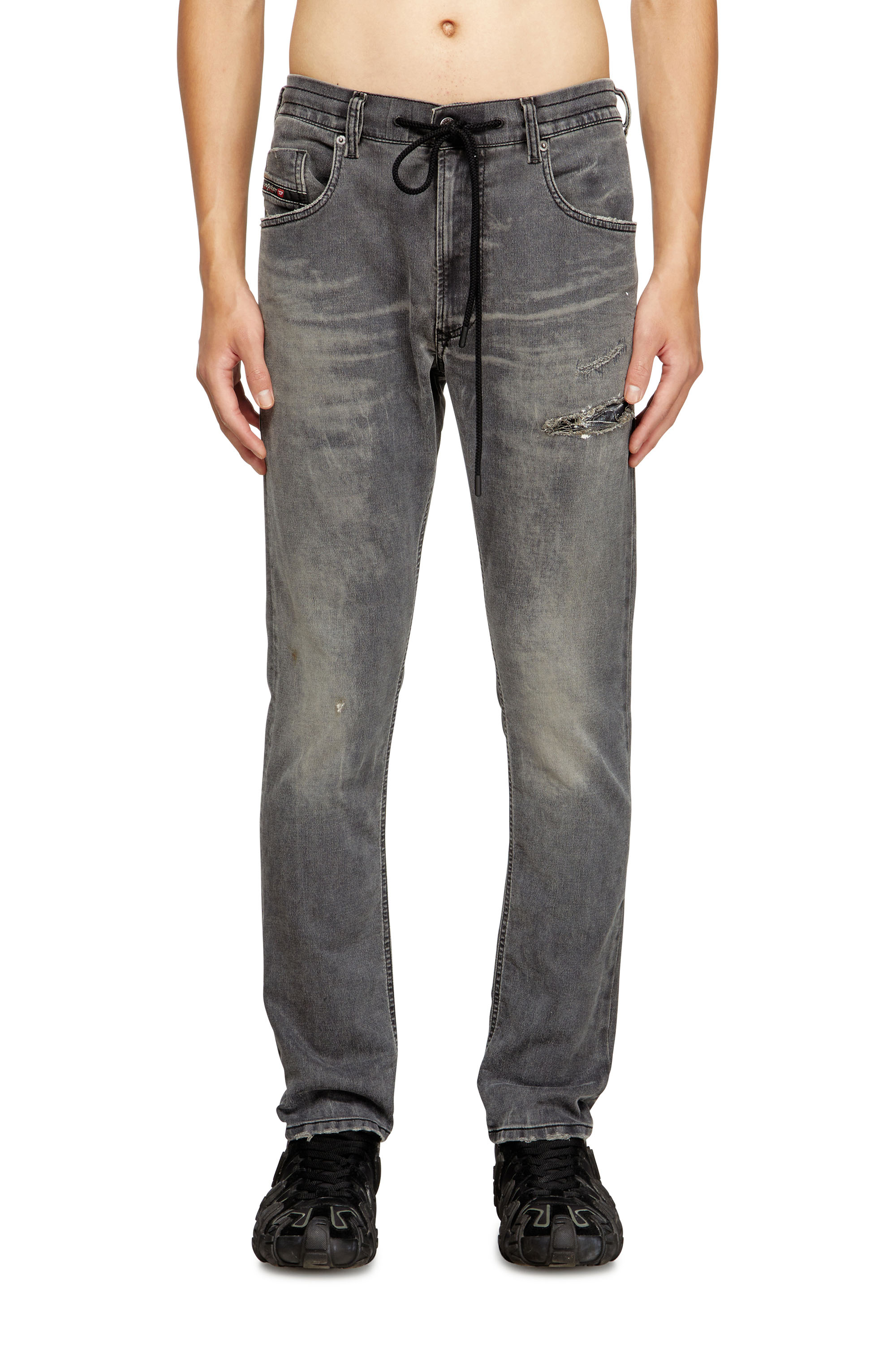 Regular 2032 D-Krooley Joggjeans® 068SB, Black/Dark grey Diesel - Man's Regular 2032 D-Krooley Joggjeans® 068SB, Black/Dark grey - 3