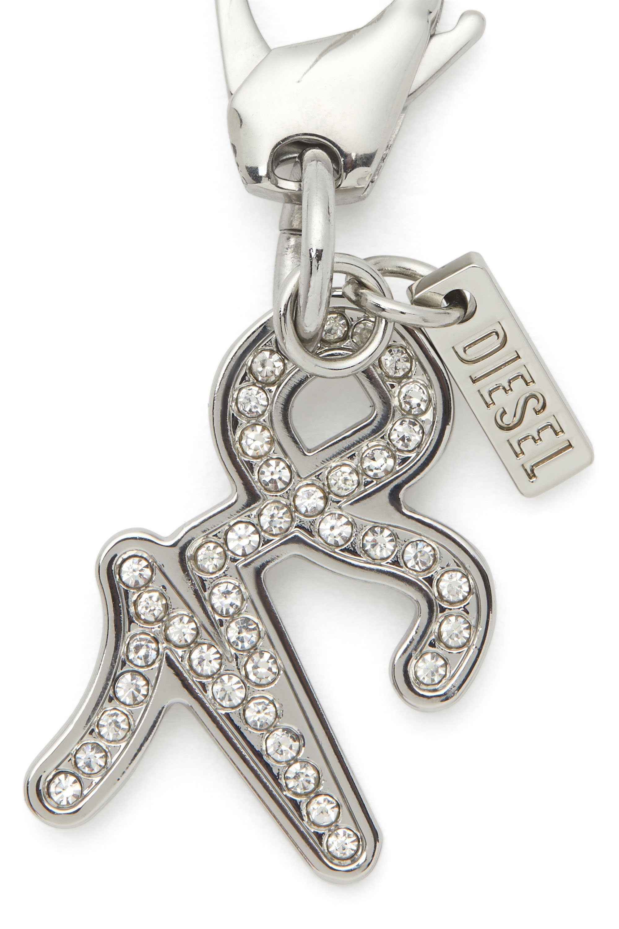 Diesel - CHARM CAPRICORN, Unisex's Capricorn metal charm with rhinestone details in Silver - 2