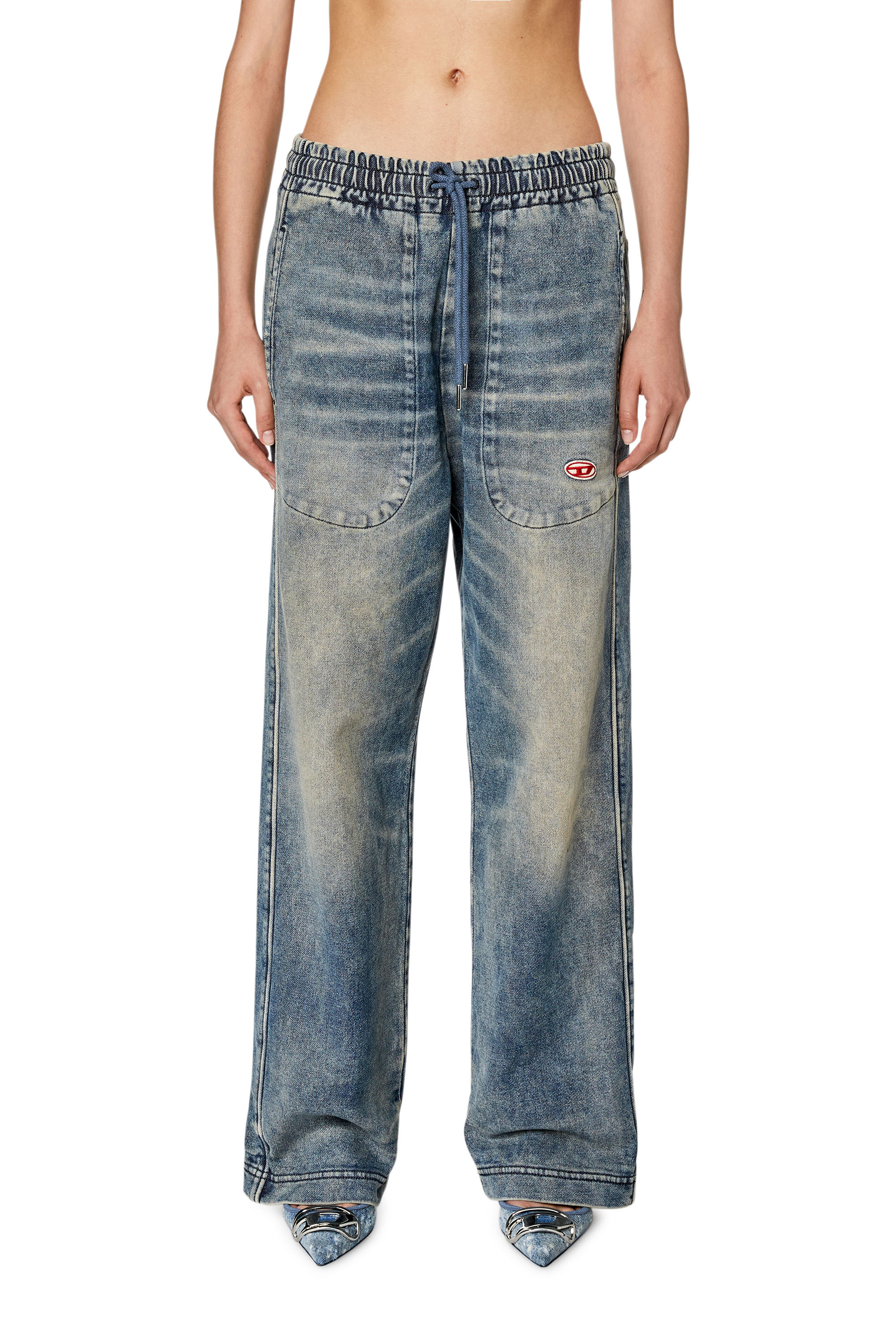 Diesel - Straight D-Martians Track Denim 068EV, Medium blue - Image 5
