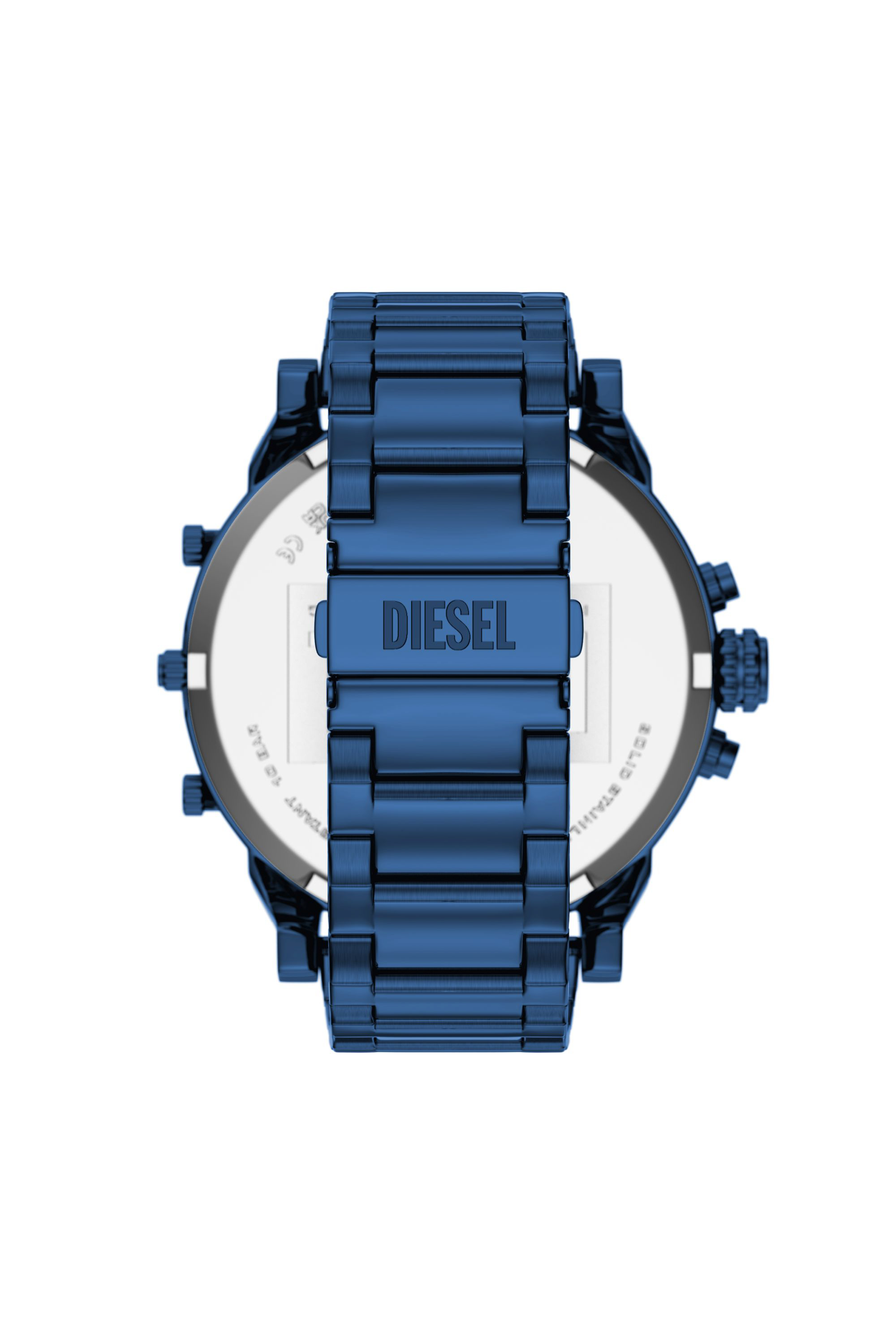 Diesel - DZ7496 WATCH, Man's Mr. Daddy 2.0 Blue Stainless Steel Watch in Blue - 2