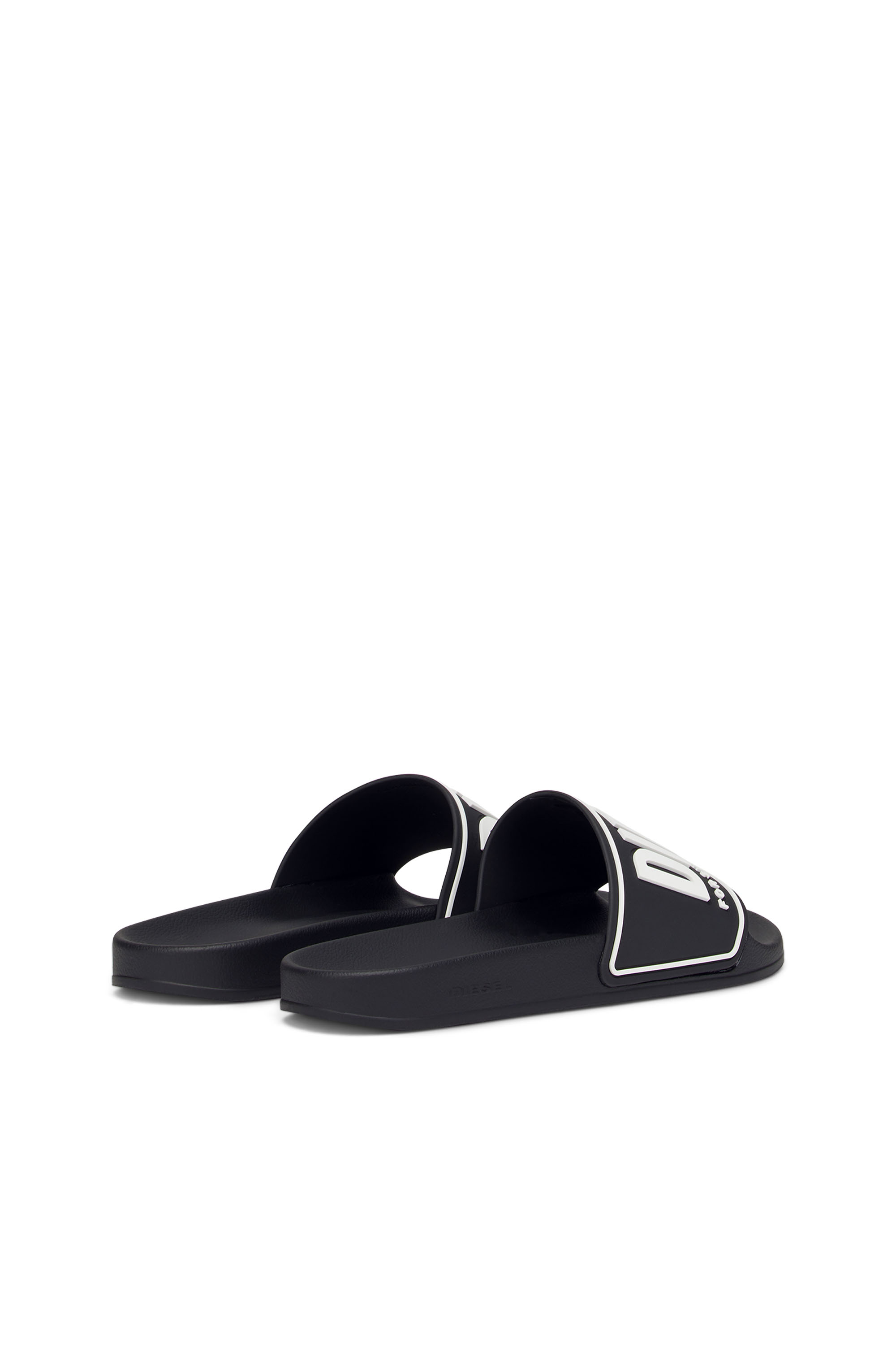 SA-MAYEMI CC W, Black Diesel - SA-MAYEMI CC W, Woman's Sa-Mayemi-Rubber slides with embossed logo in Black - 3