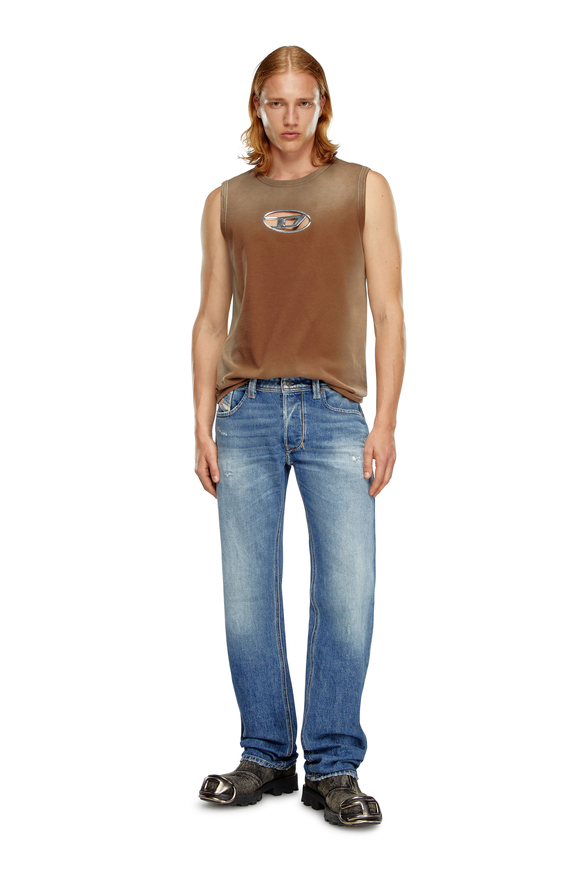 Diesel - Straight Jeans 1985 Larkee 09I16, Medium blue - Image 2