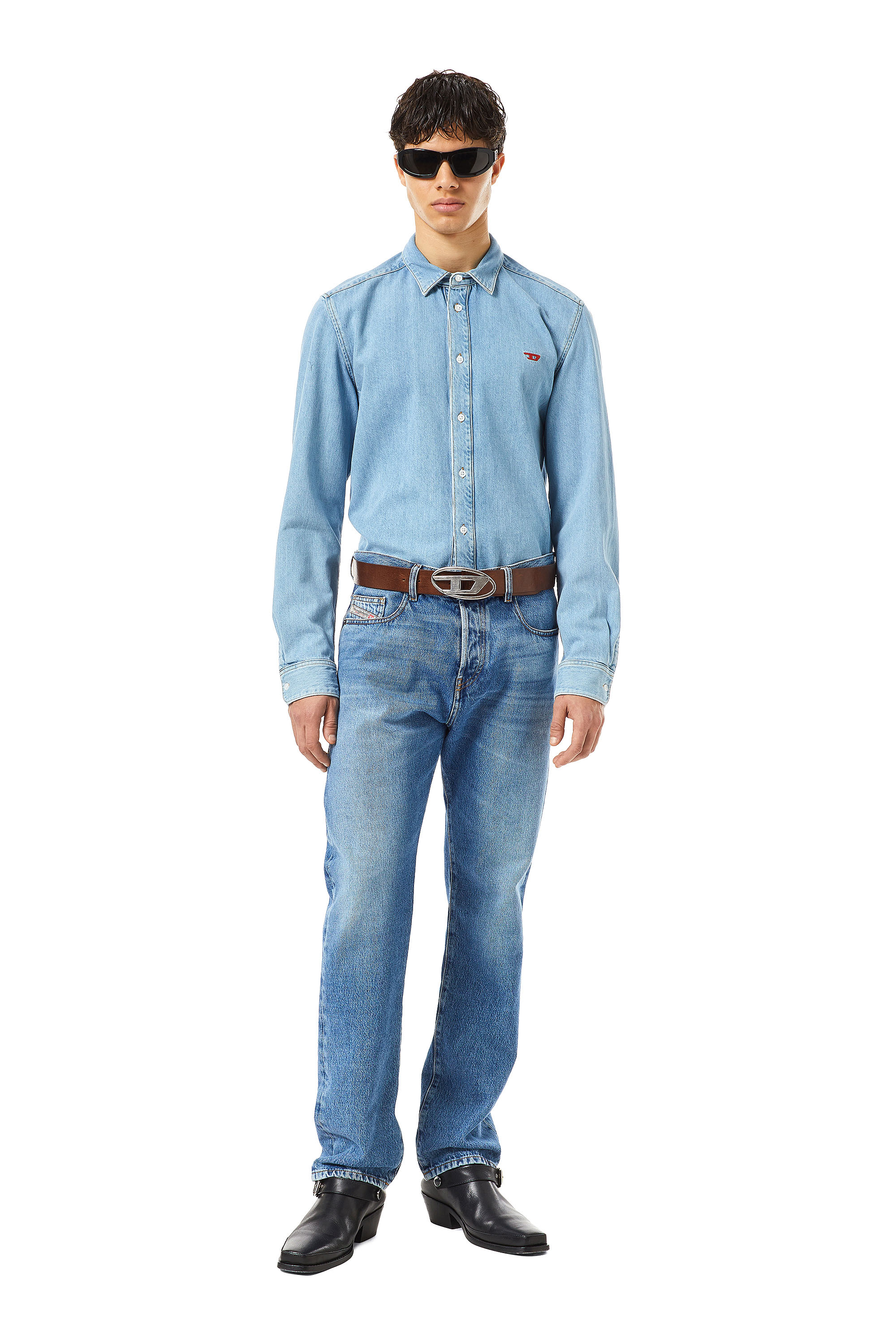 Diesel - Straight Jeans 2020 D-Viker 09C15, Light Blue - Image 5