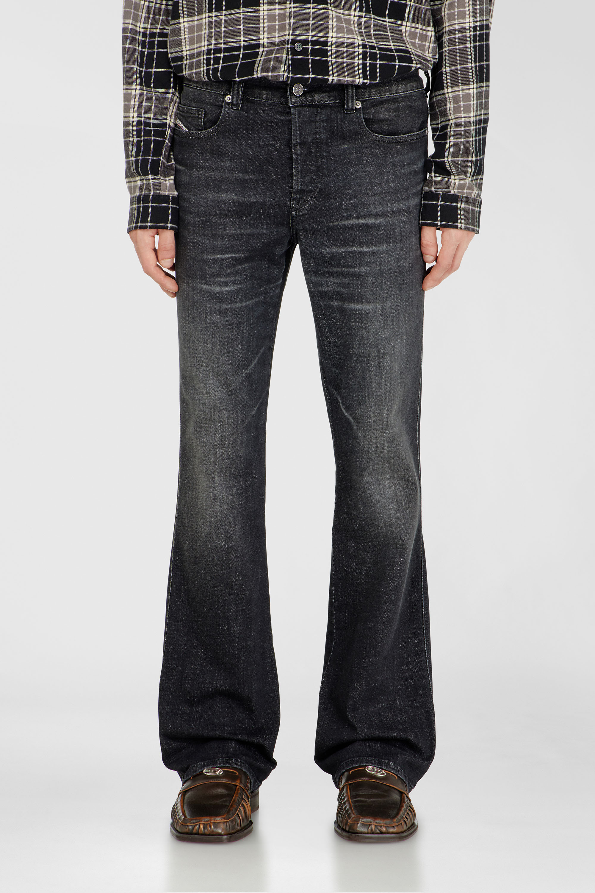Diesel - Man's Bootcut Jeans 1998 D-Buck 09H34, Black/Dark grey - 1