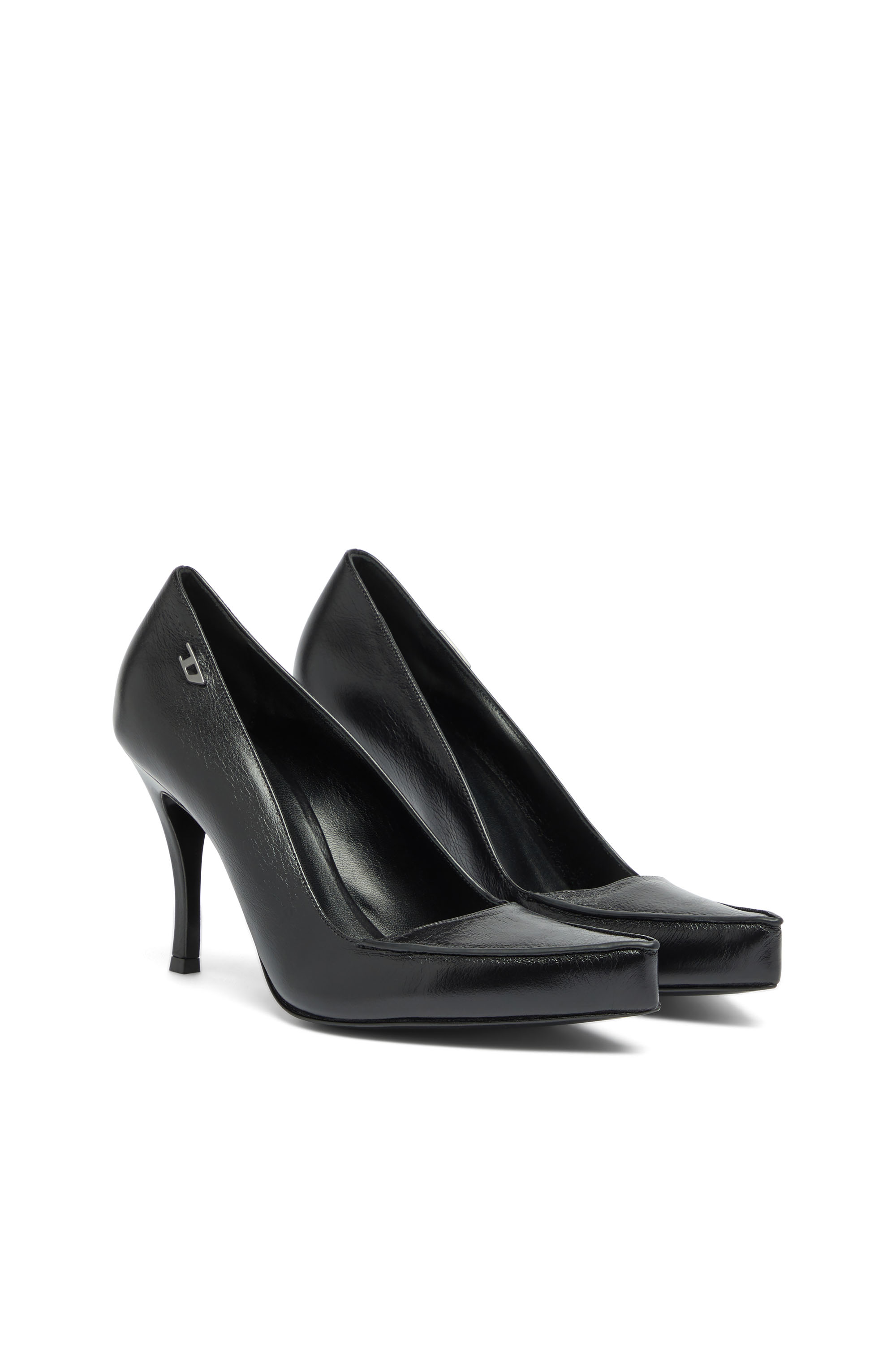 Diesel - D-LUCETTE-90-PUMP D, Woman's D-Lucette-Pumps in leather in Black - 2