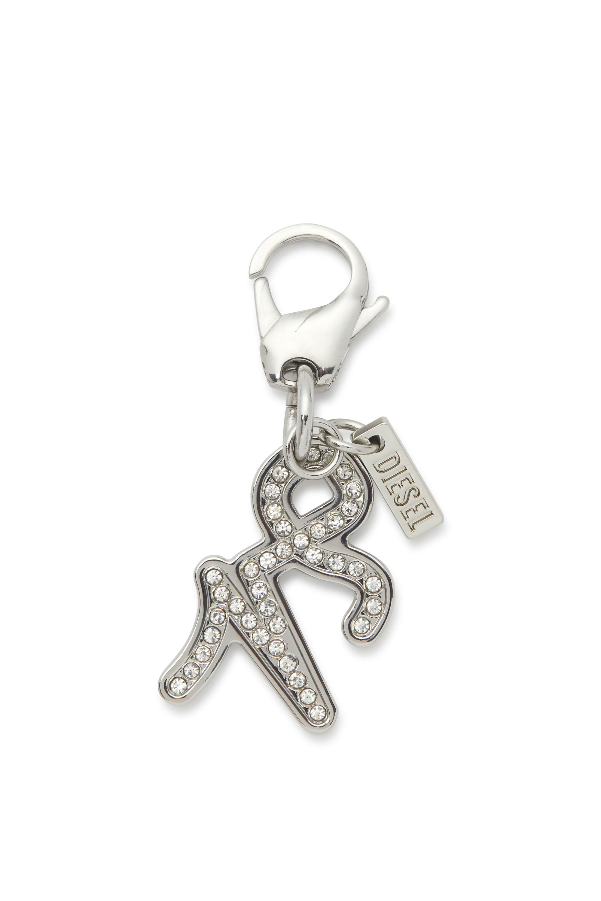 Diesel - CHARM CAPRICORN, Unisex's Capricorn metal charm with rhinestone details in Silver - 1