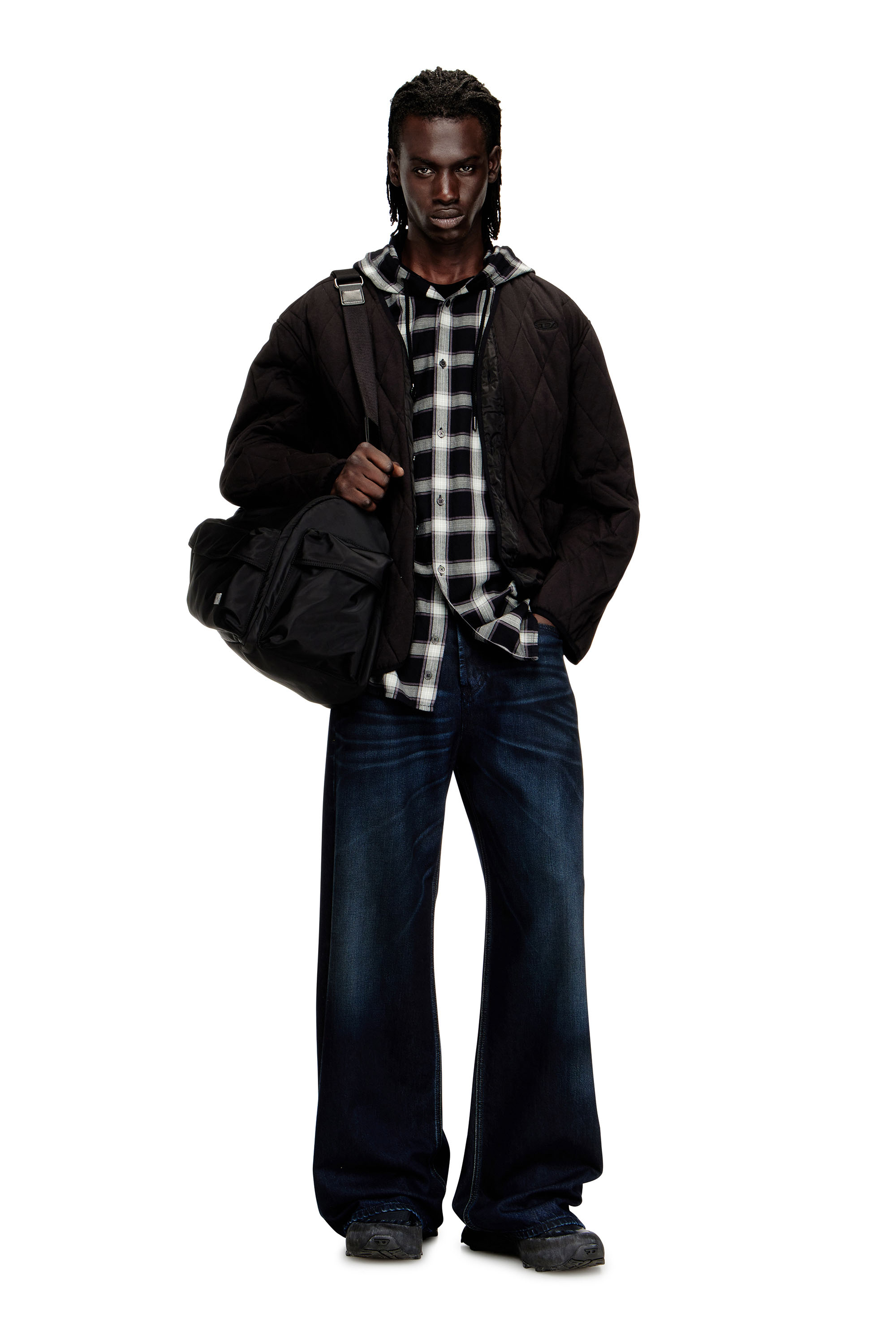 Diesel - S-BOYS, Man's Quilted liner-style jacket in Brown - 2