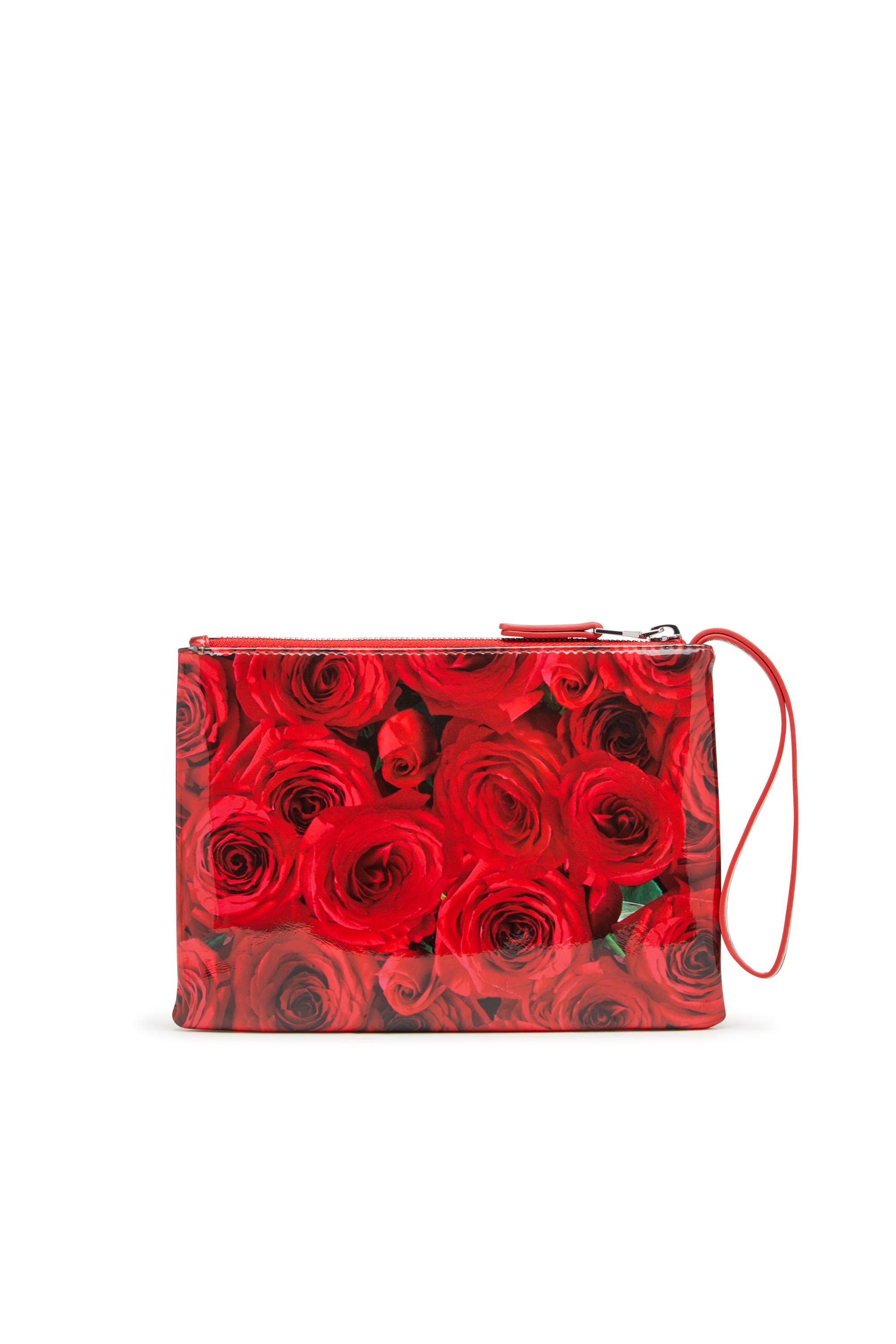 Diesel - PLAY POUCH II, Woman's Pouch in printed glossy PU in Red - 2