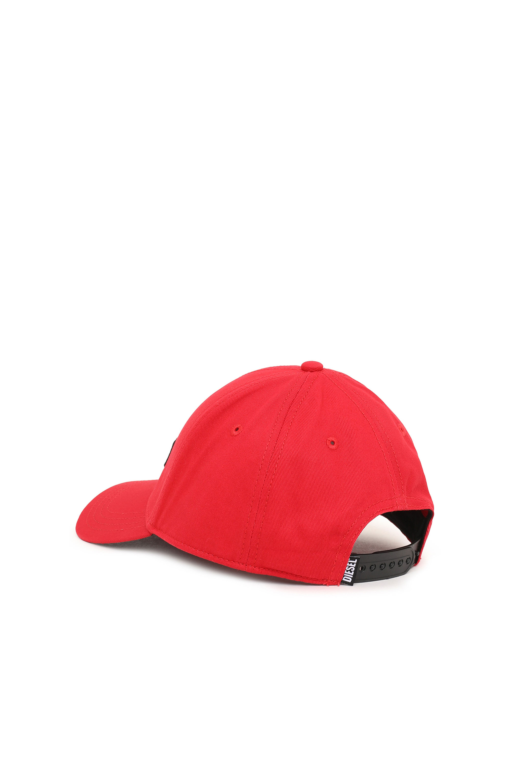 Diesel - CORRY-DIV, Unisex Baseball cap with Denim Division logo in Red - Image 2