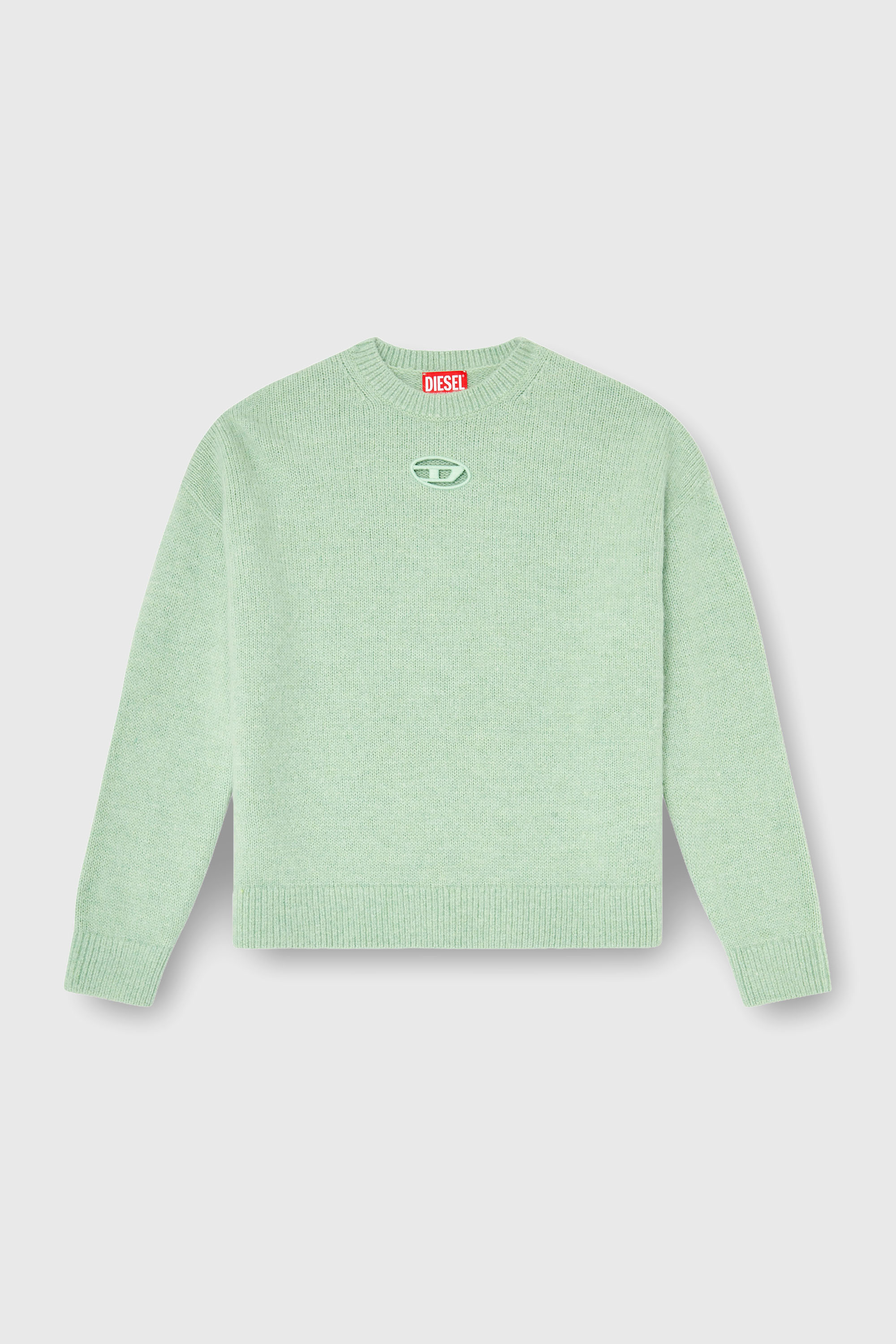Diesel - M-AREETA, Woman's Jumper in wool and alpaca blend in Water Green - 2