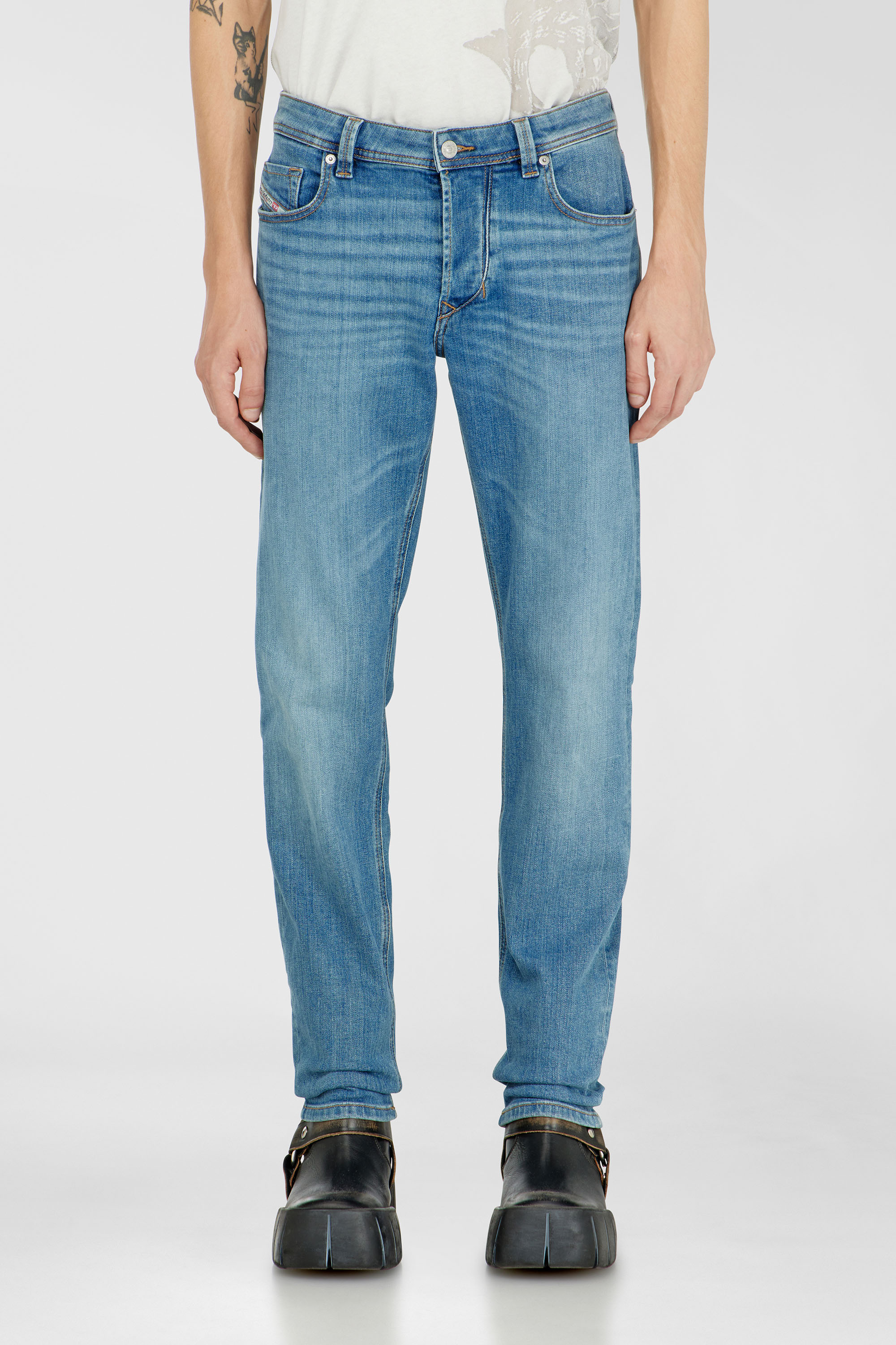 Diesel - Man's Regular Jeans 1986 Larkee-Beex 0KIAL, Light Blue - 4