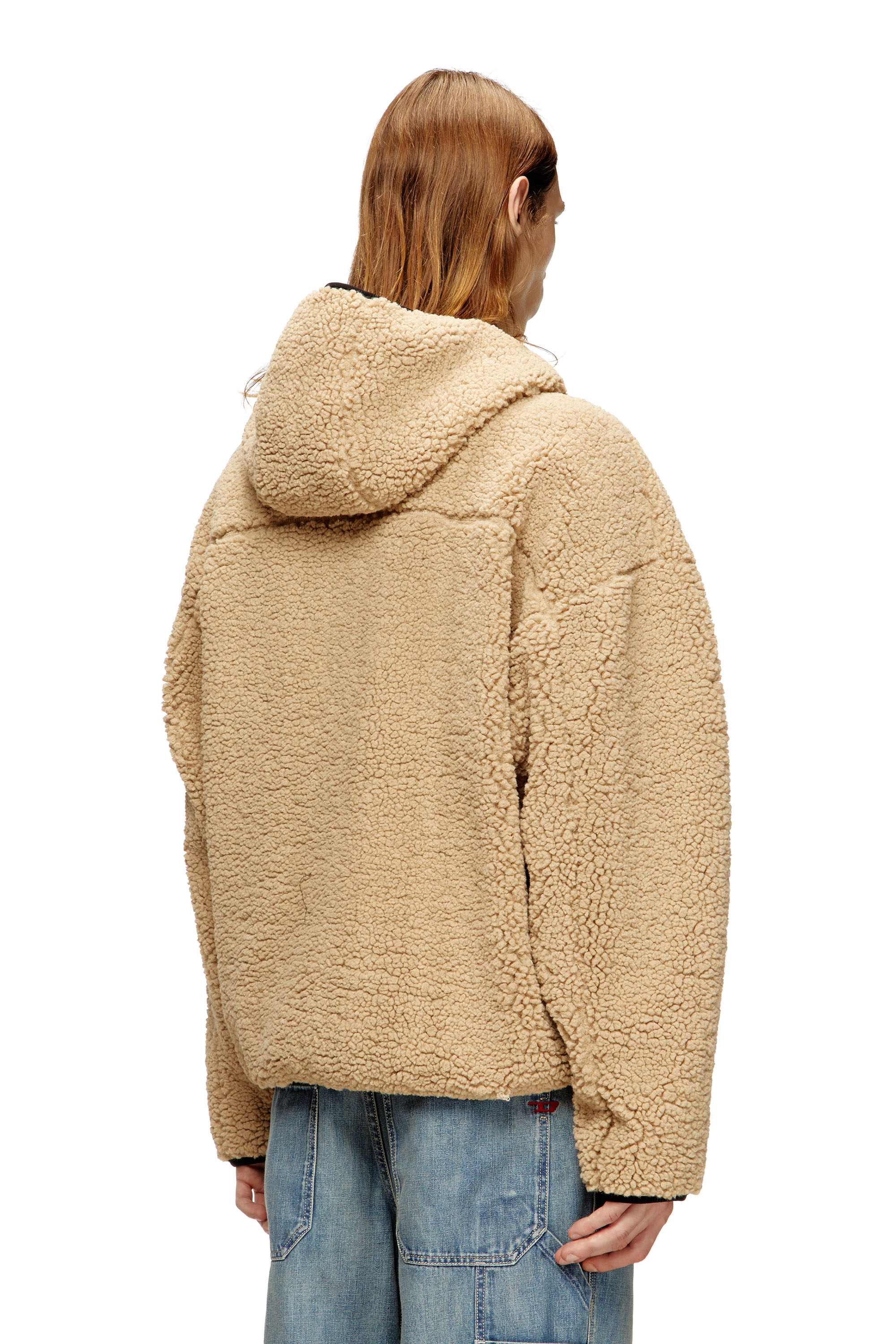 Diesel - S-ZAT, Man's Teddy hoodie sweatshirt in null - 4