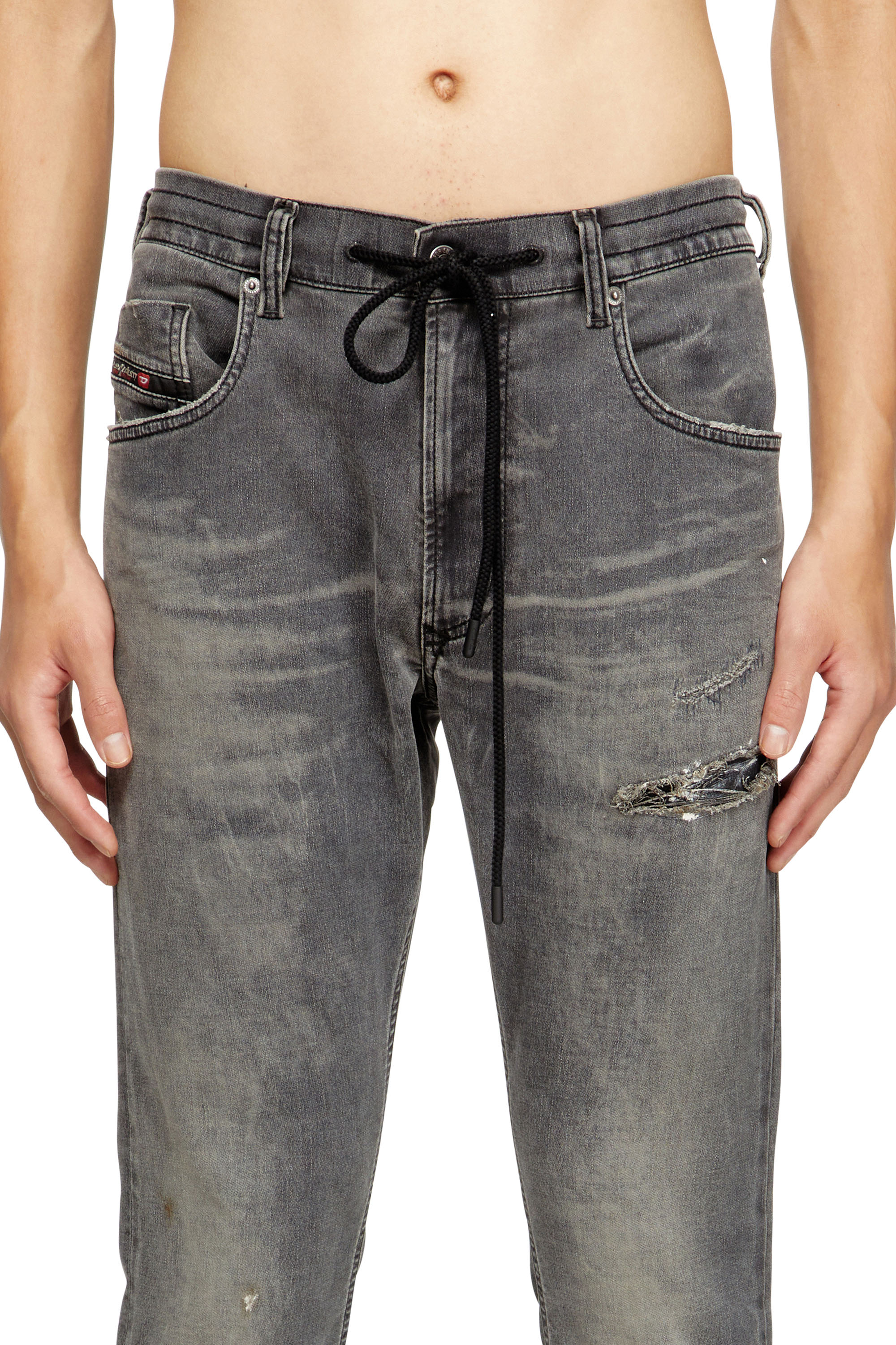 Regular 2032 D-Krooley Joggjeans® 068SB, Black/Dark grey Diesel - Man's Regular 2032 D-Krooley Joggjeans® 068SB, Black/Dark grey - 5