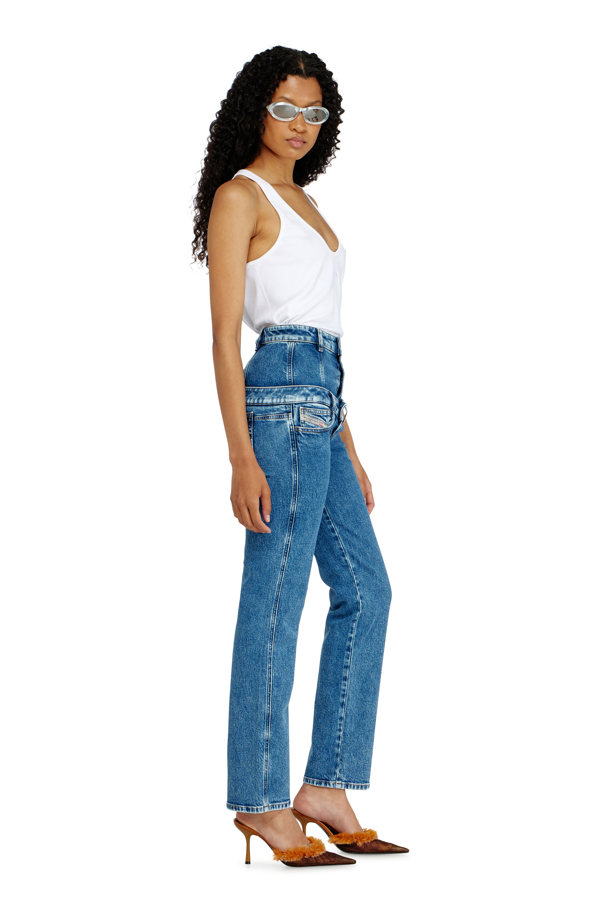 Diesel - Woman's Slim Jeans D-Fynora 007EU, Medium blue - 3