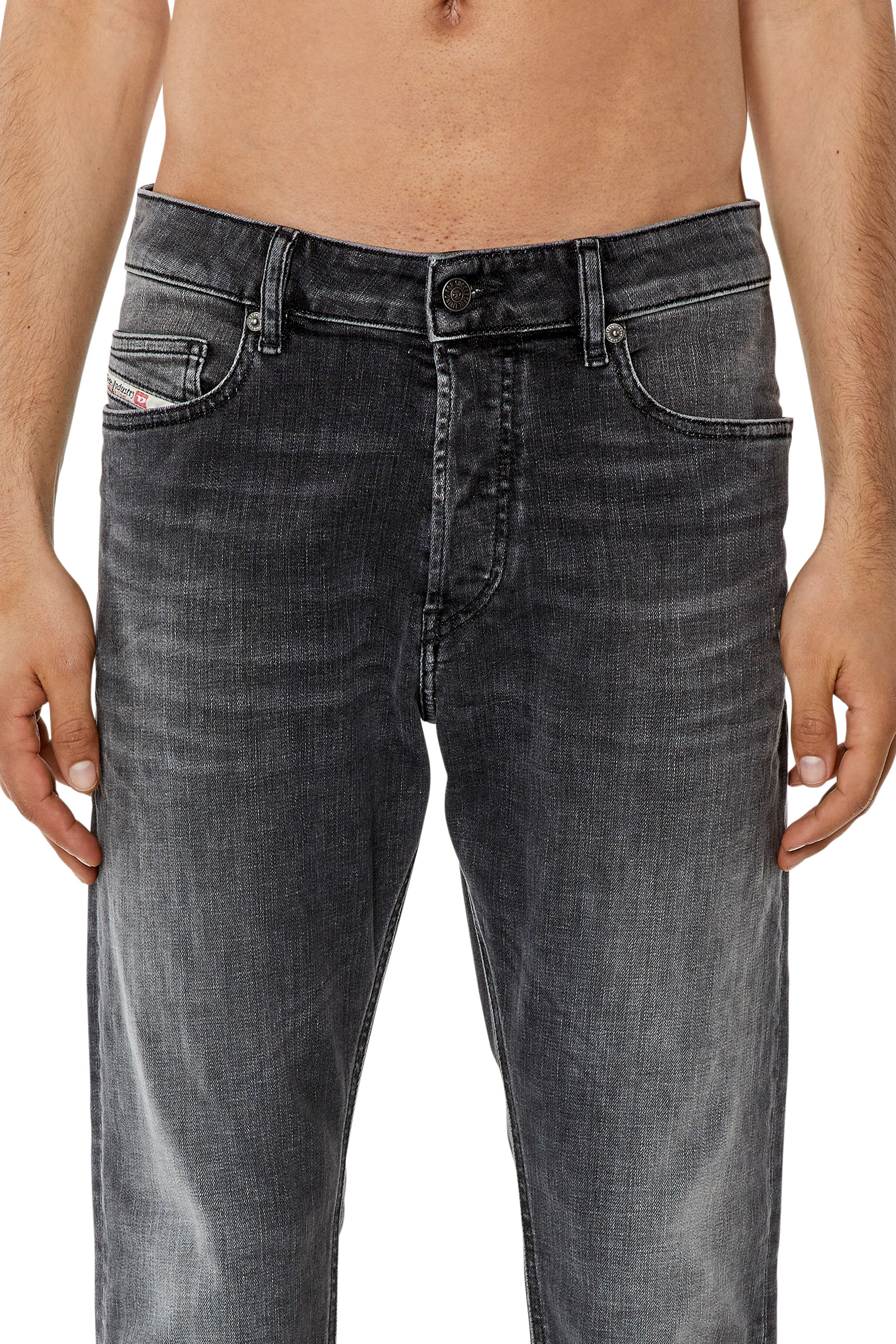 Diesel - Slim Jeans D-Luster 09G82, Black/Dark grey - Image 3