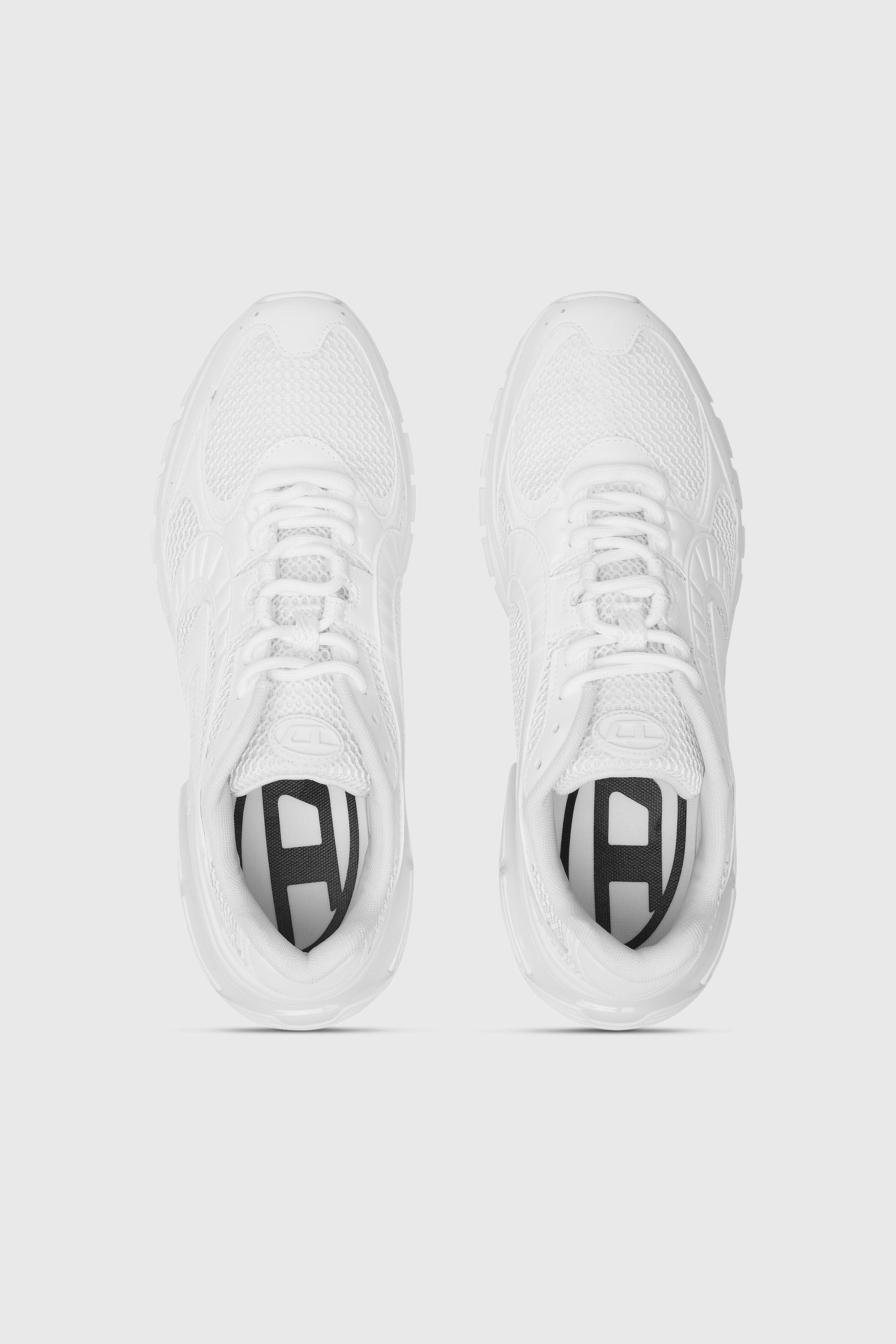 Diesel - S-PRO-V-DENSE LOW W, Woman's S-Pro-V-Dense-Monochrome mesh sneakers with Oval D logo in White - 4