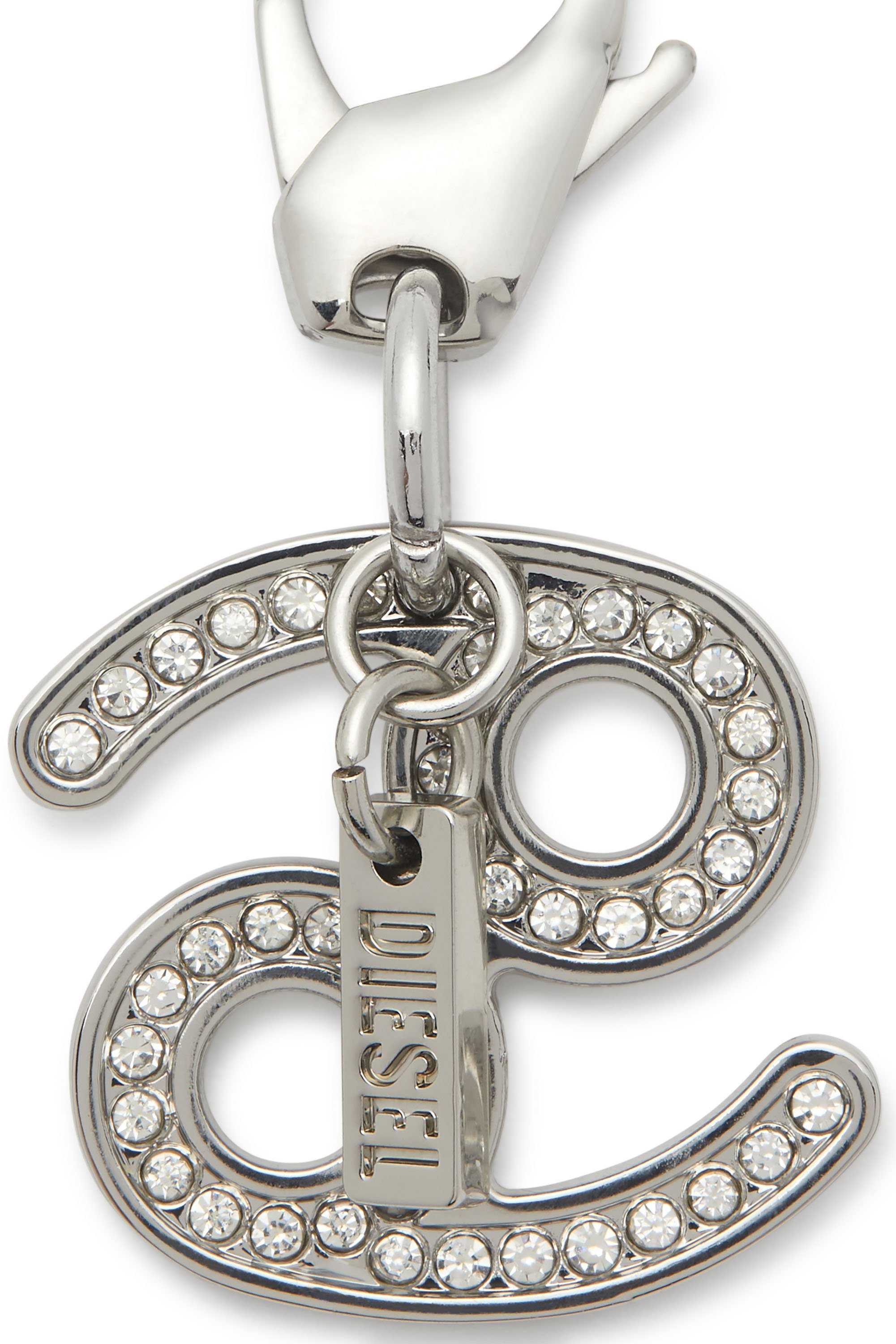 Diesel - CHARM CANCER, Unisex's Cancer metal charm with rhinestone details in Silver - 2