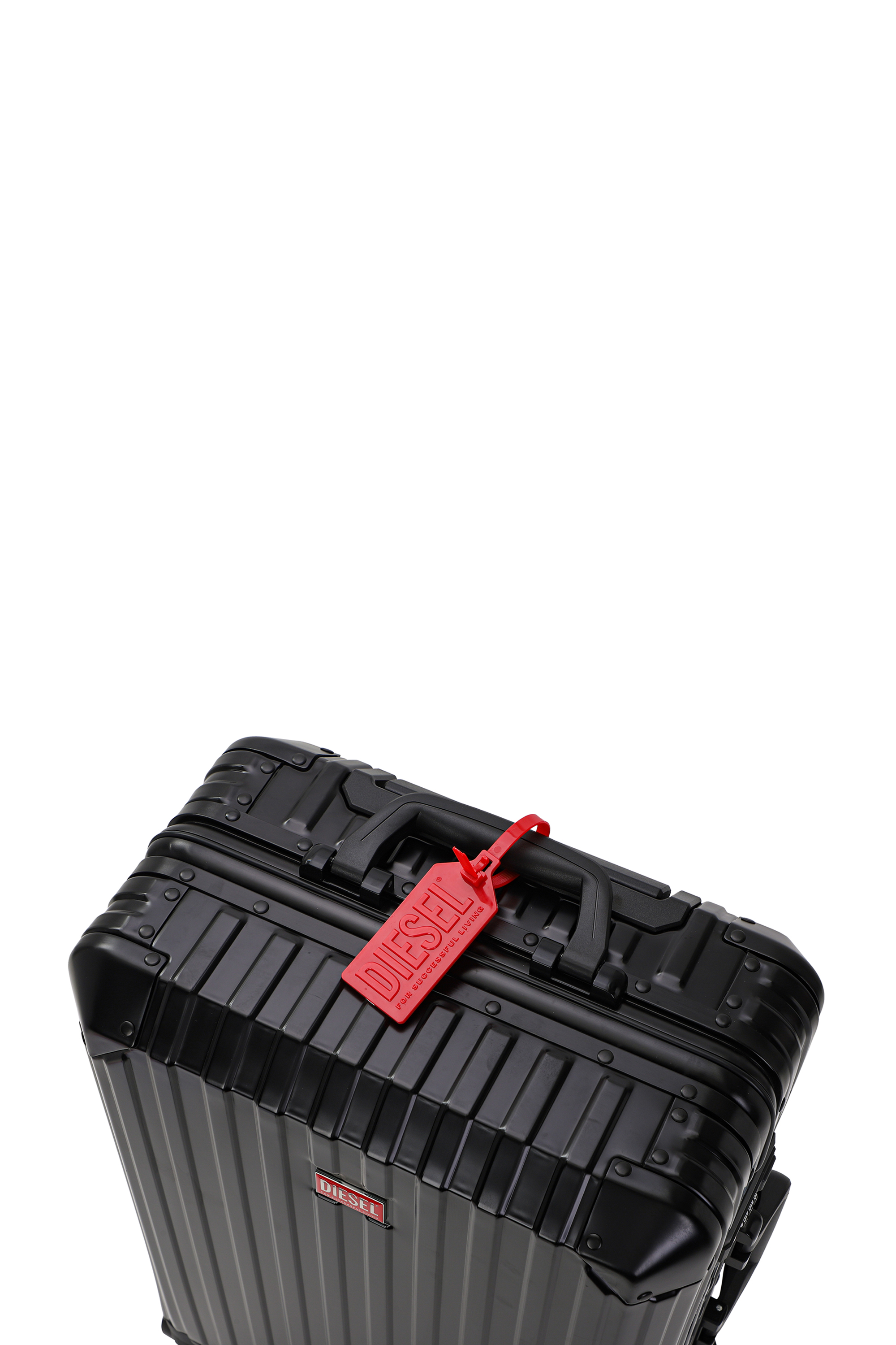 Diesel - DIESEL ALUMINUM TROLLEY- DSL002, Unisex's Aluminum suitcase size S in Black - 6