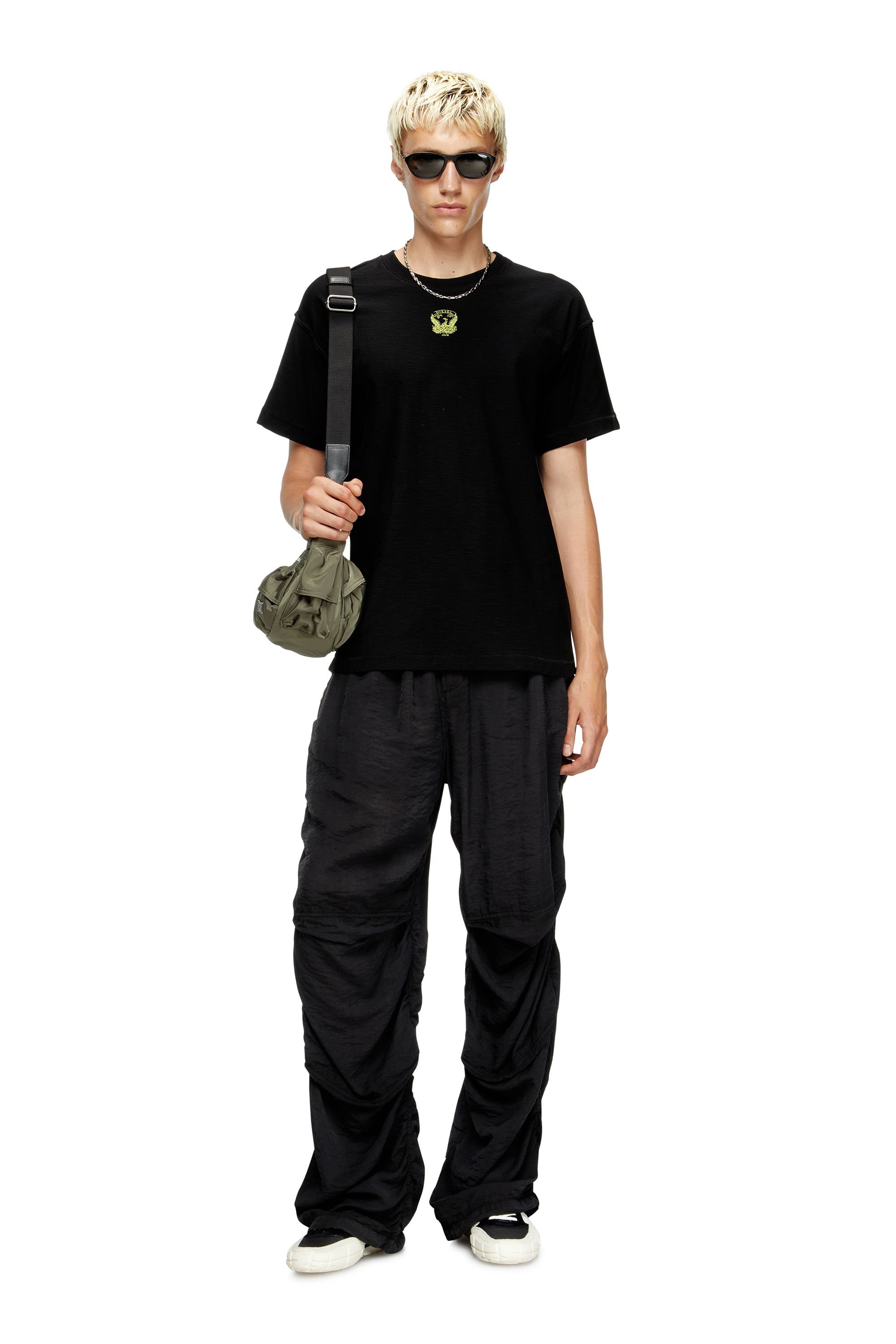 Diesel - T-NORM-T13, Man's Sweatshirt with embroidered phoenix in Black - 2