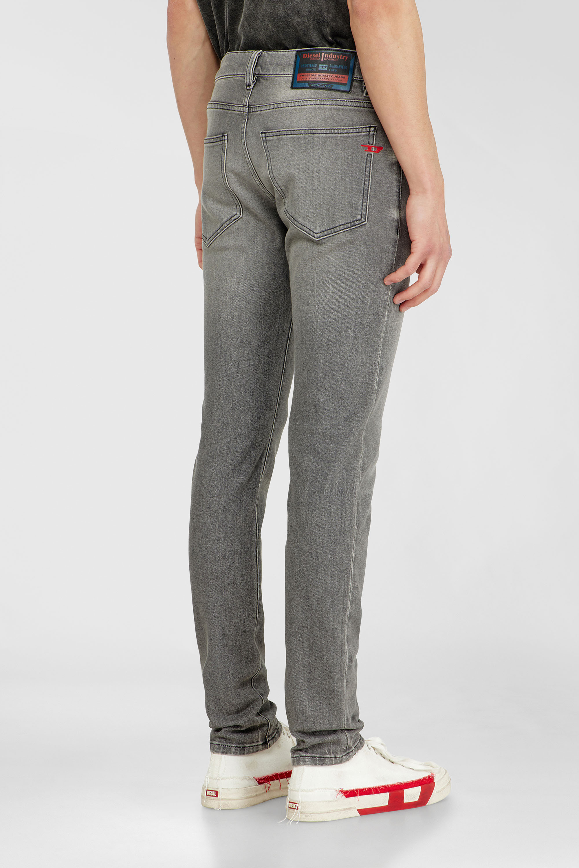 Diesel - Man's Slim Jeans 2019 D-Strukt 0KBBL, Light Grey - 5