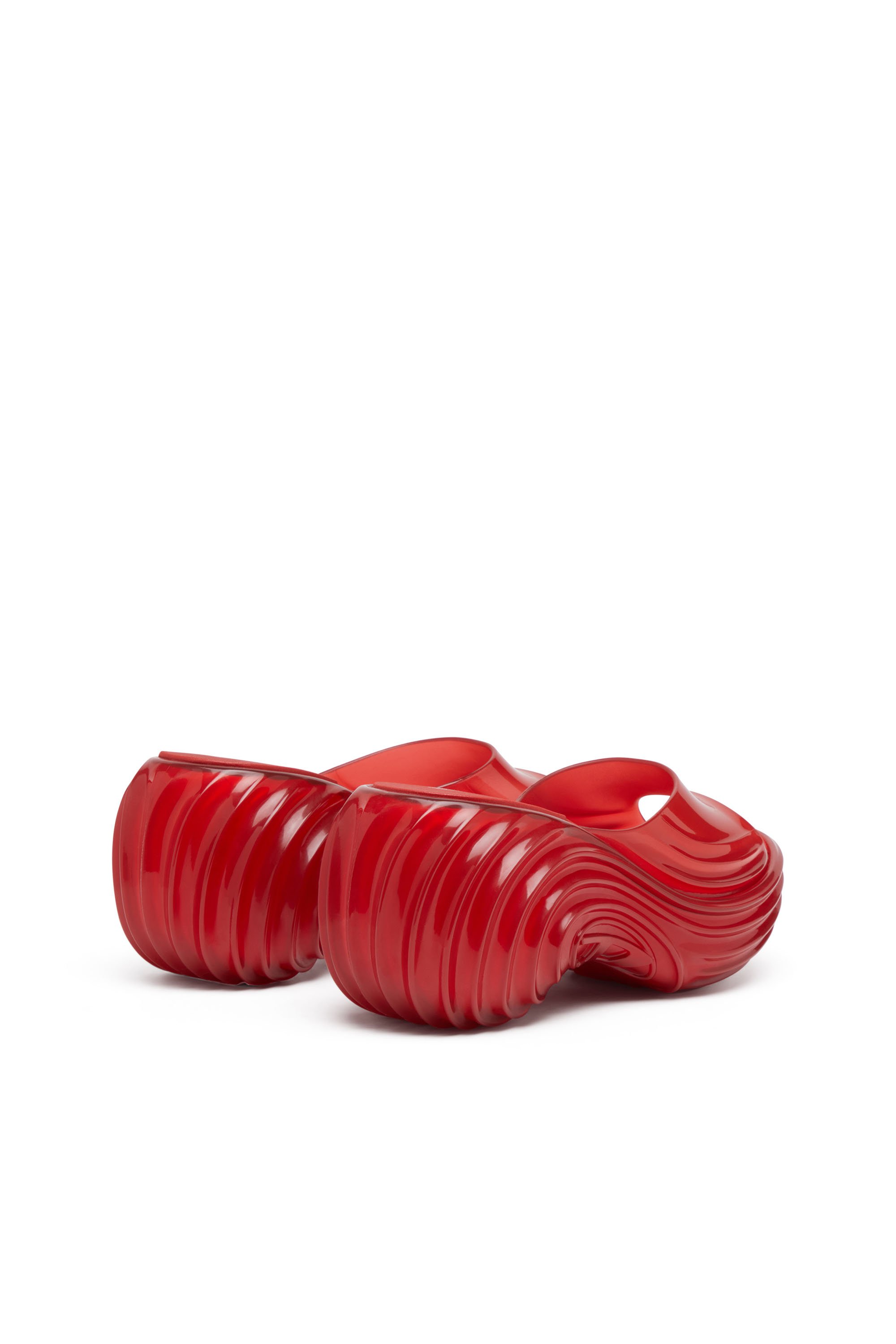 Diesel - MELISSA QUANTUM PLATFORM, Woman's Platform mule in Melflex® in Red - 4