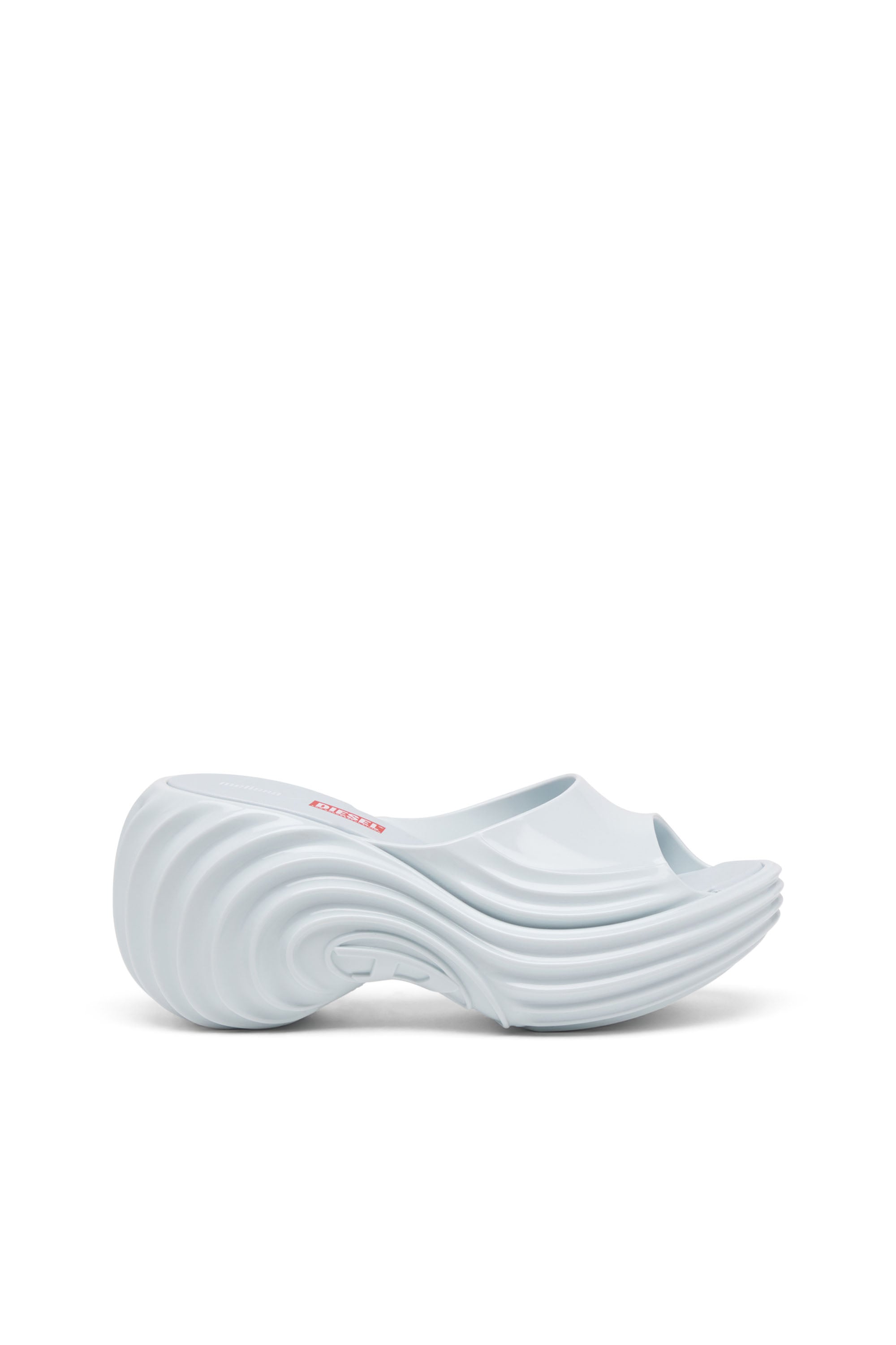 Diesel - MELISSA QUANTUM PLATFORM, Woman's Platform mule in Melflex&reg; in Light Blue - 1