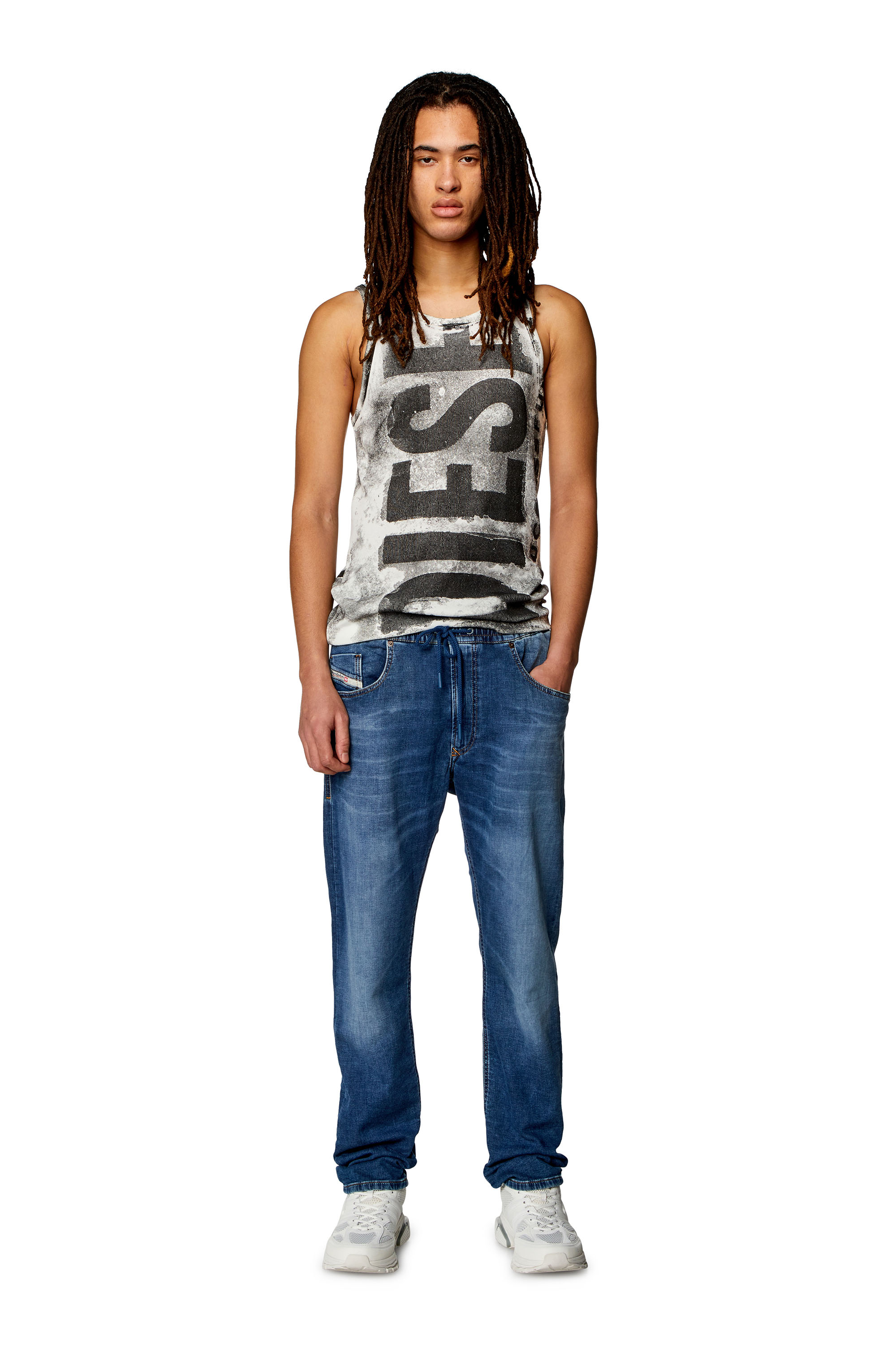 Diesel - Tapered 2030 D-Krooley Joggjeans® 068HY, Medium blue - Image 2